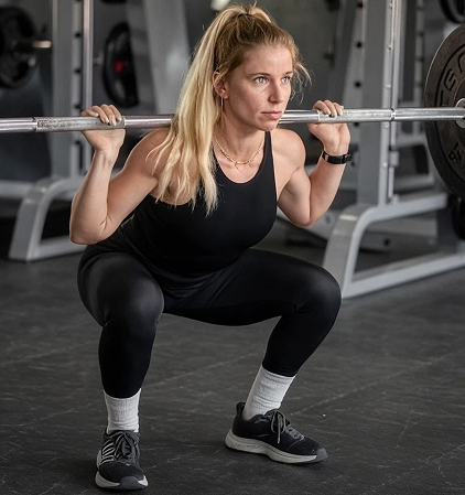 Coach Nadine strength training