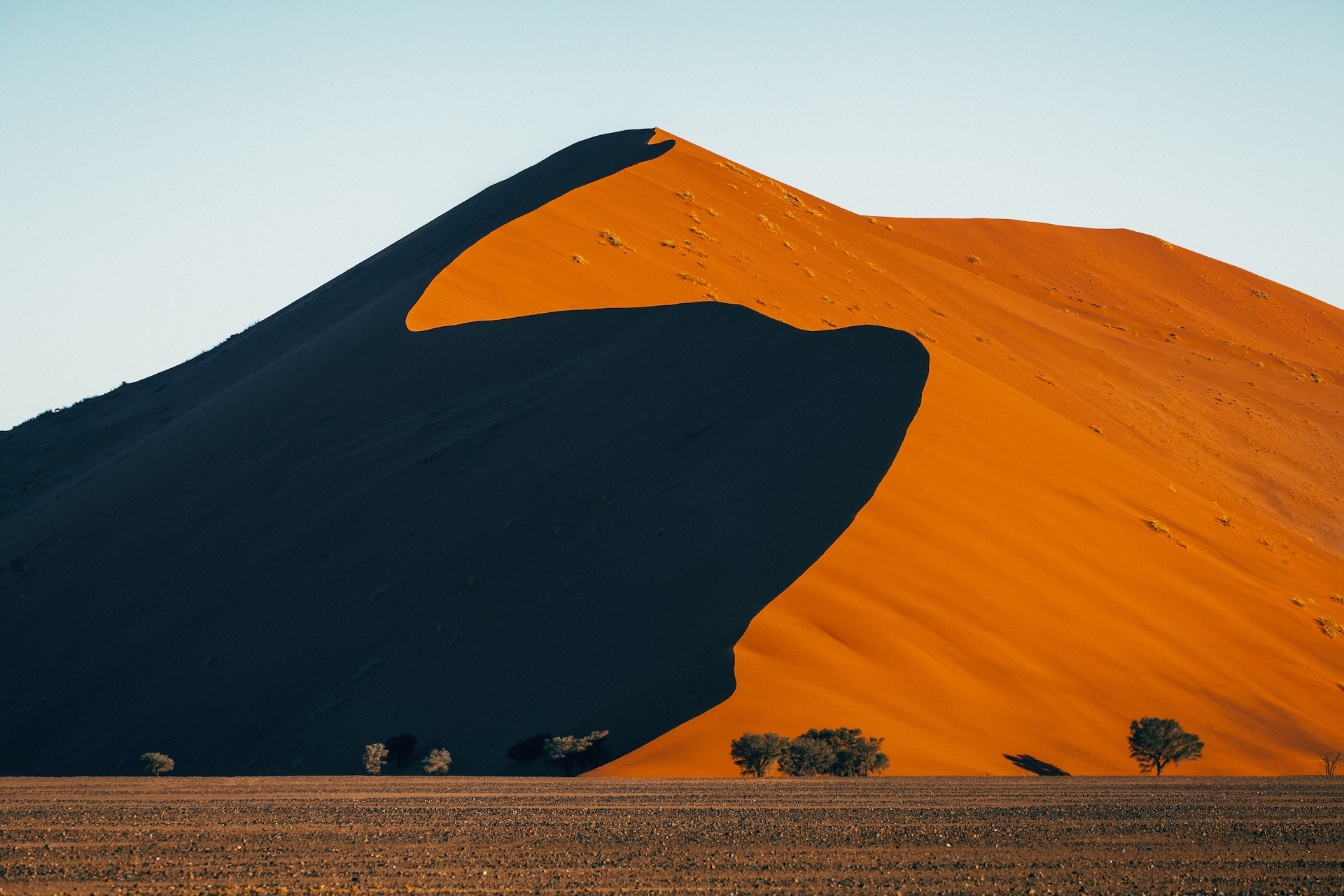 Wanderer auf der Düne 45, Sossusvlei Namibia