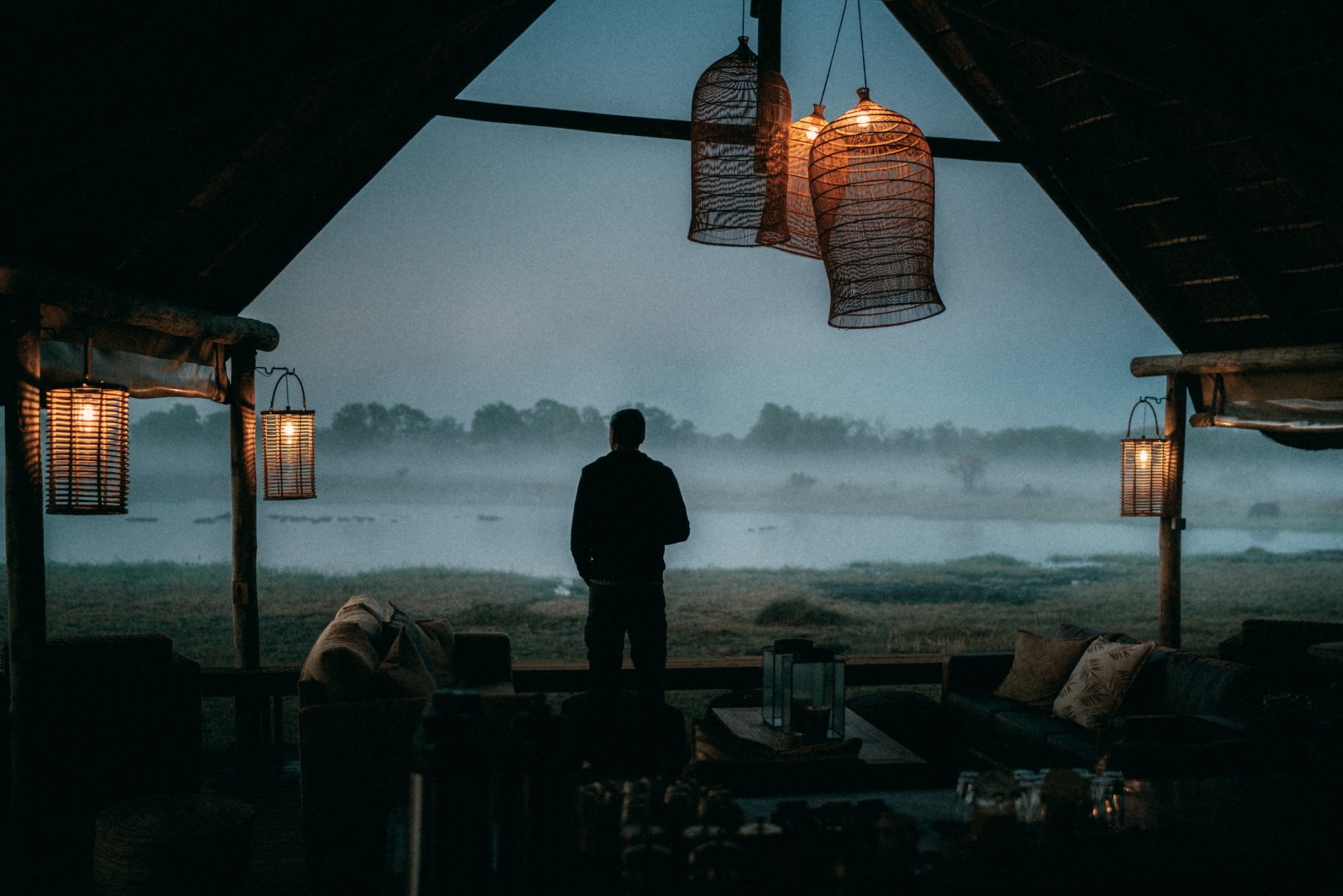 Game Drive im goldenen Morgenlicht, Khwai Private Reserve Botswana