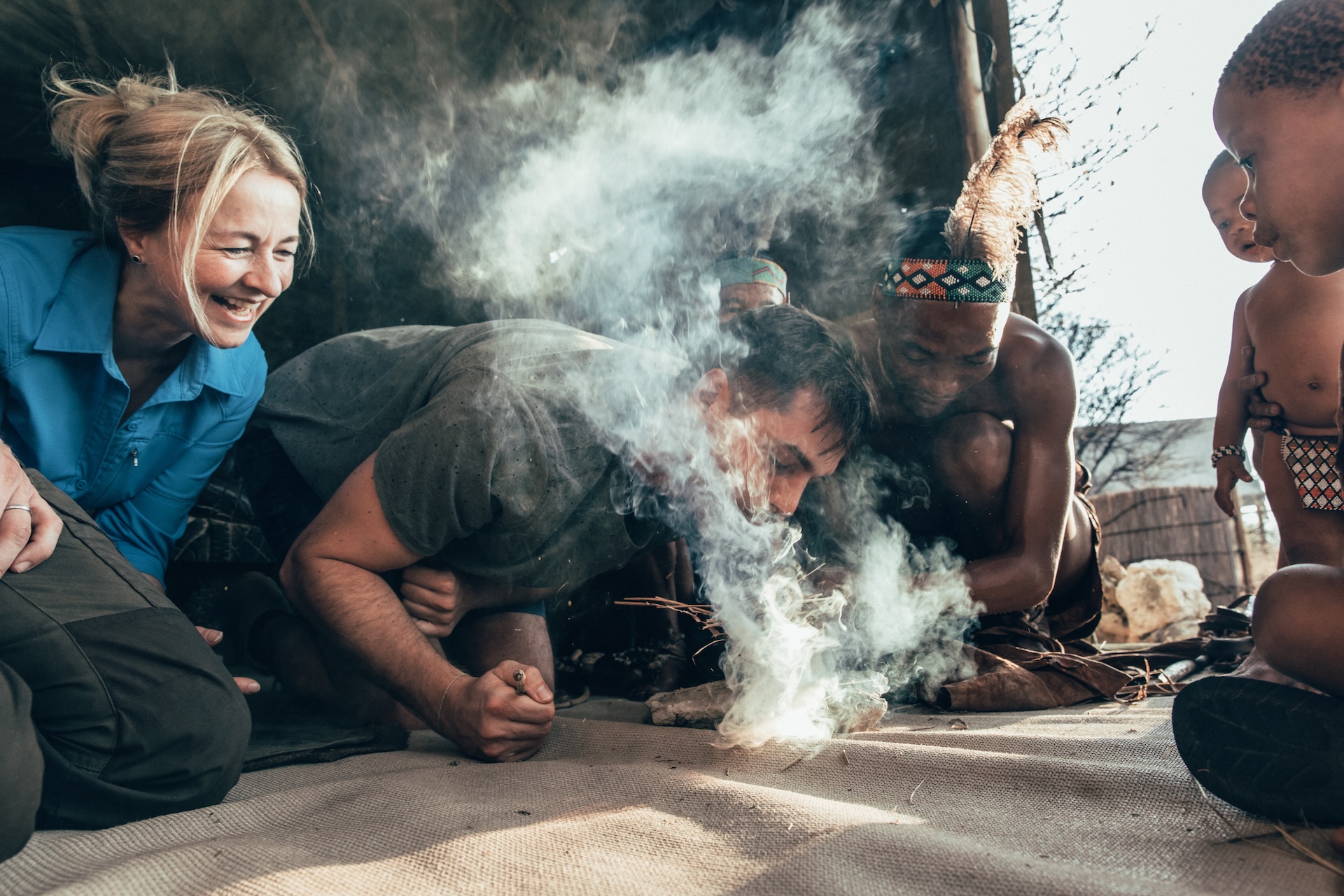 Endlose Ebene im Makgadikgadi Pans National Park, Botswana