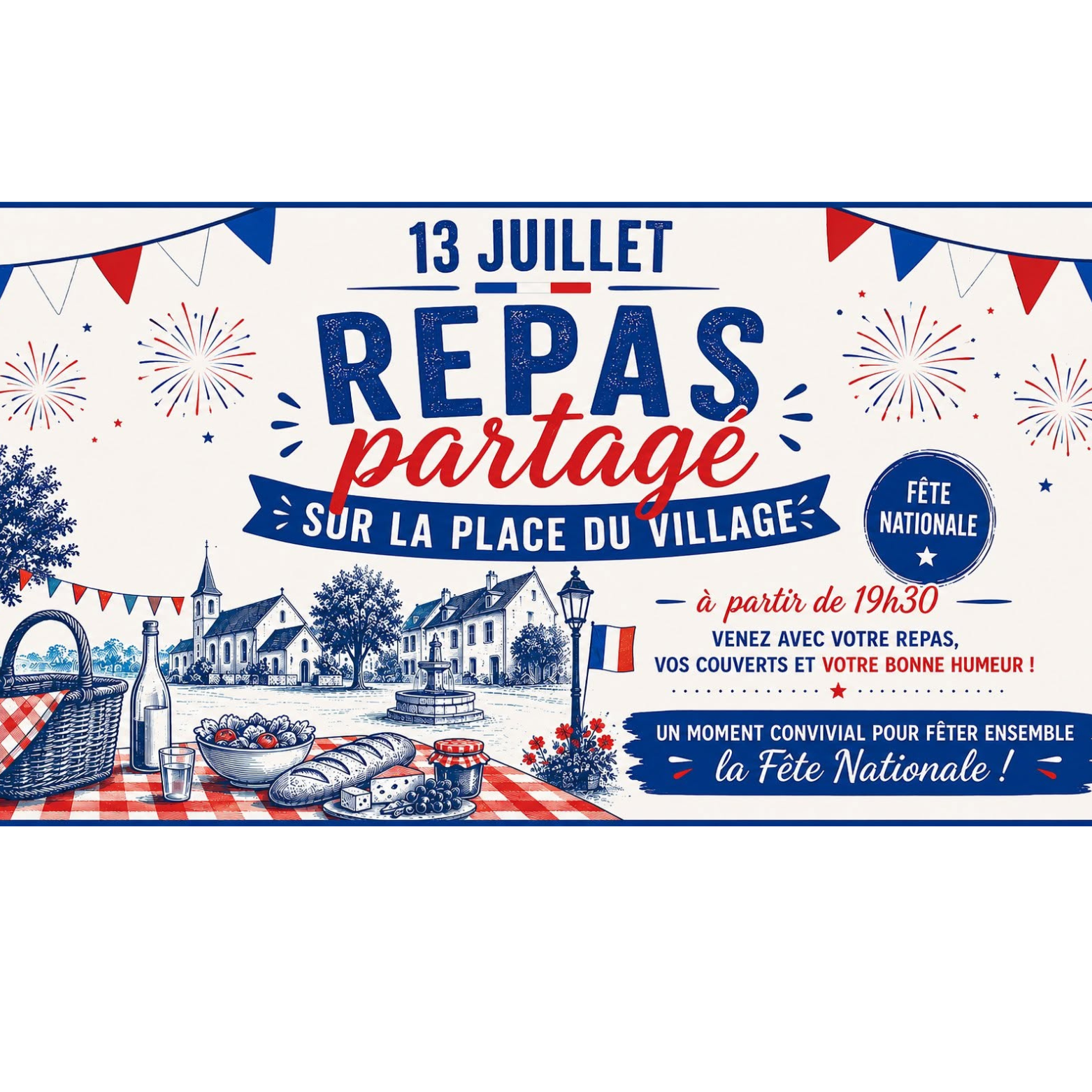 ANNULATION - Repas partagé du 13 juillet