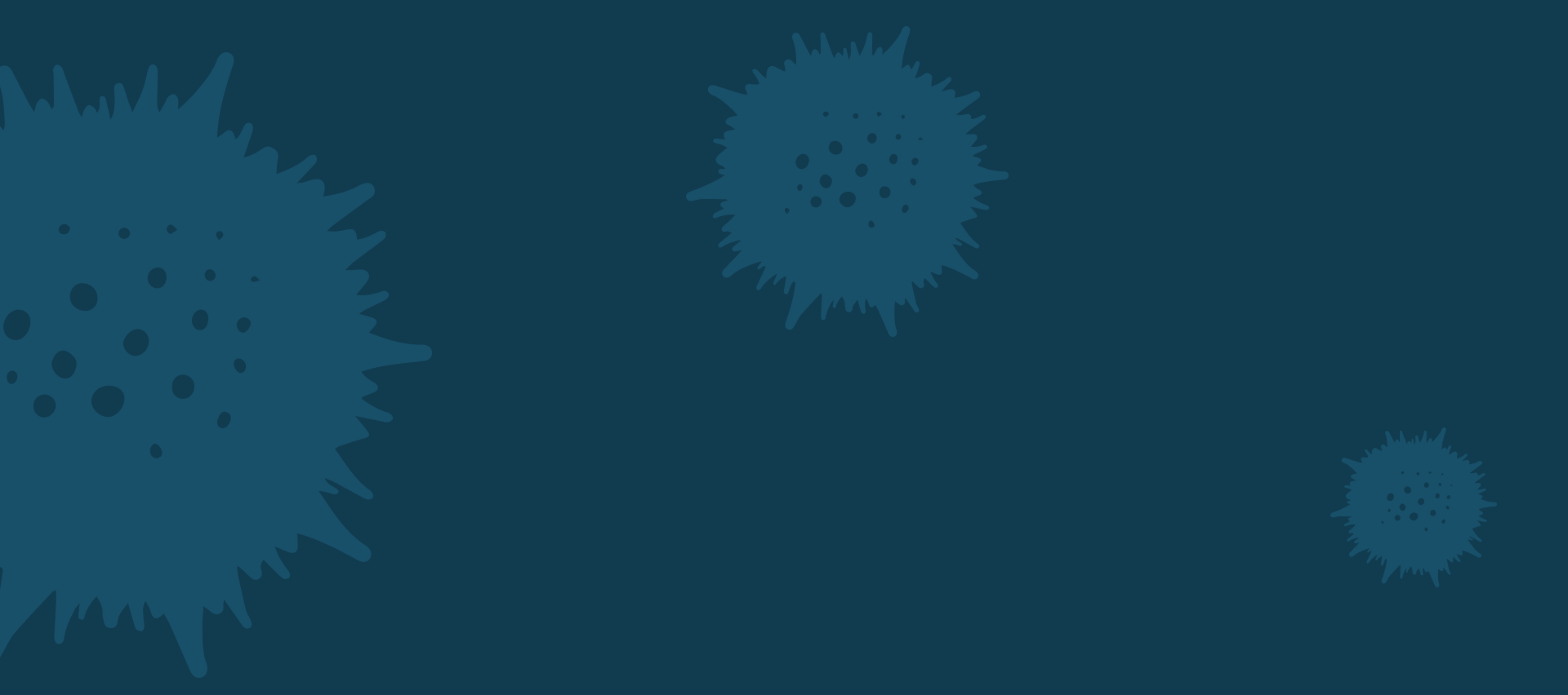 dark blue background with low opacity spores