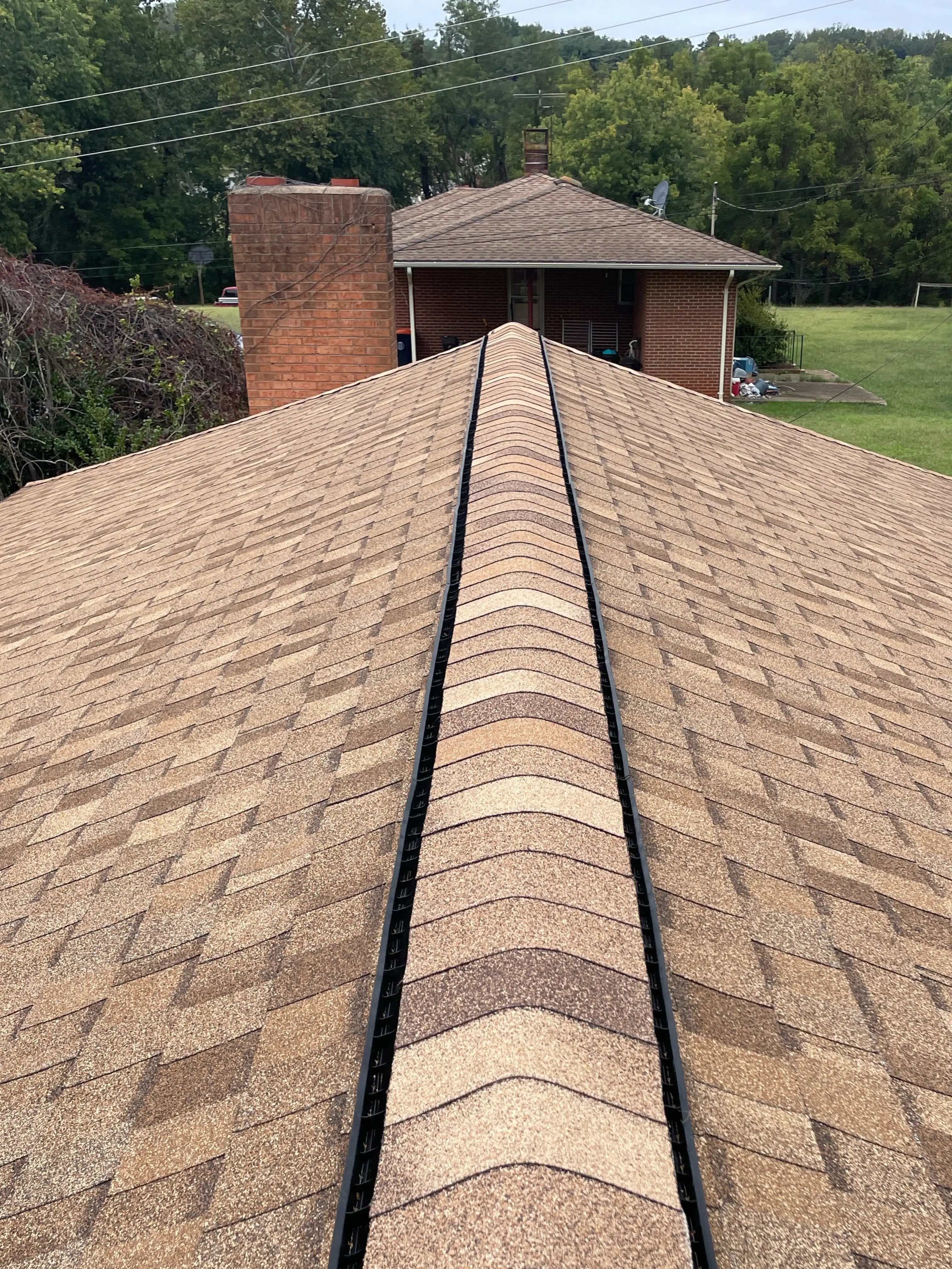 Finished roof replacement in Orange, Va by Cenvar's Culpeper roofing team