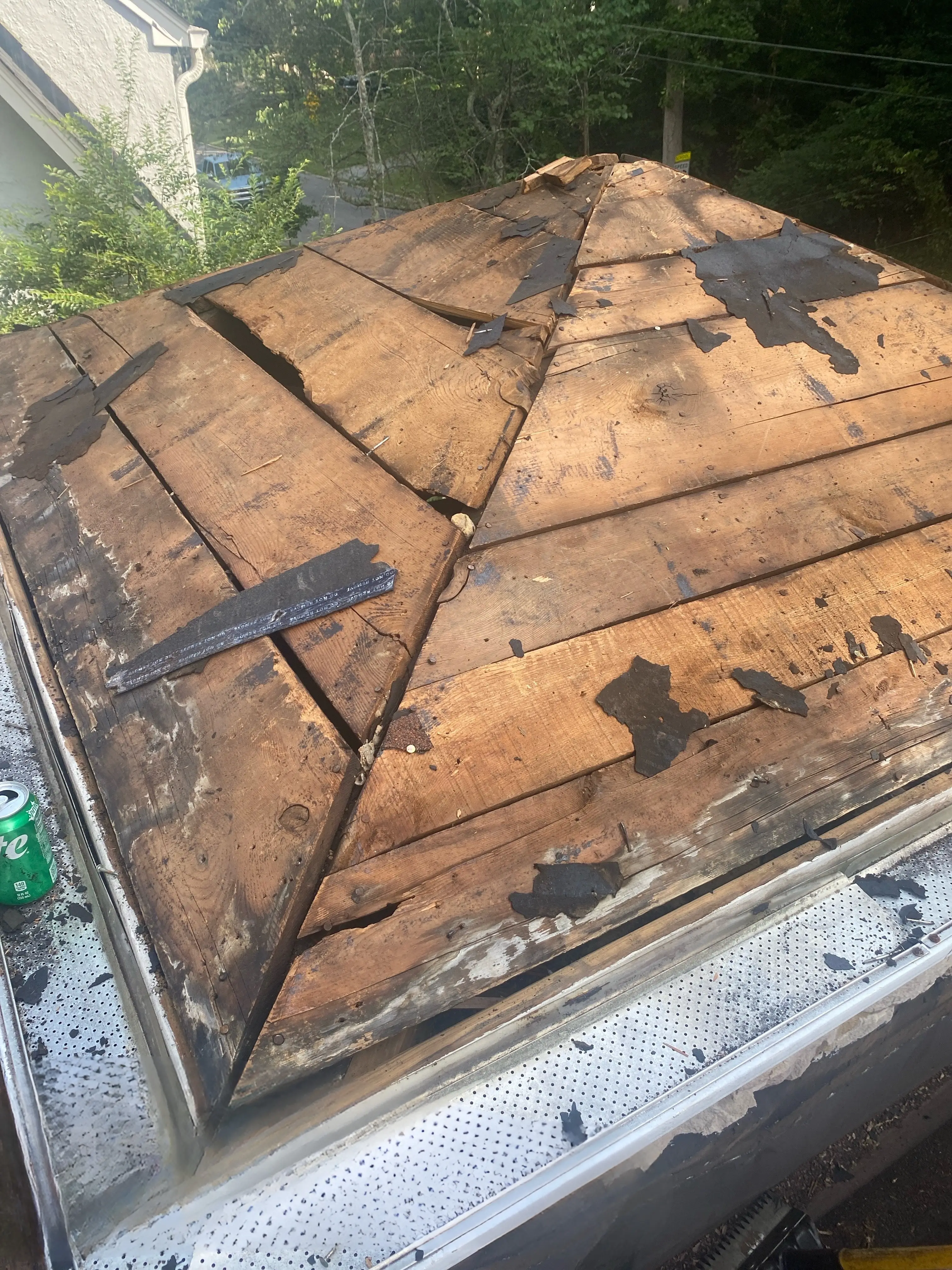 What's under an old roof when it's torn off 