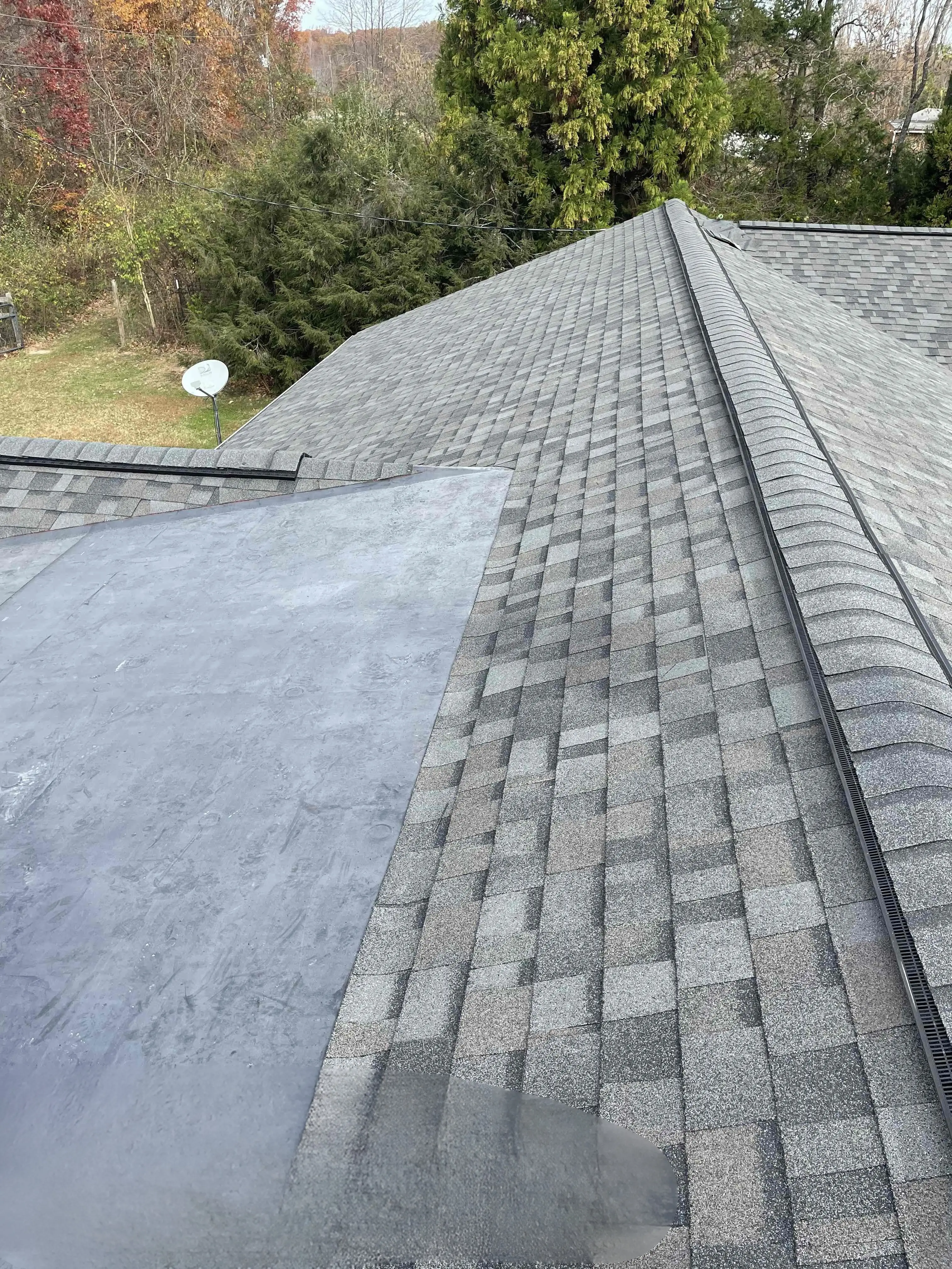 Shingle roof replacement with EPDM