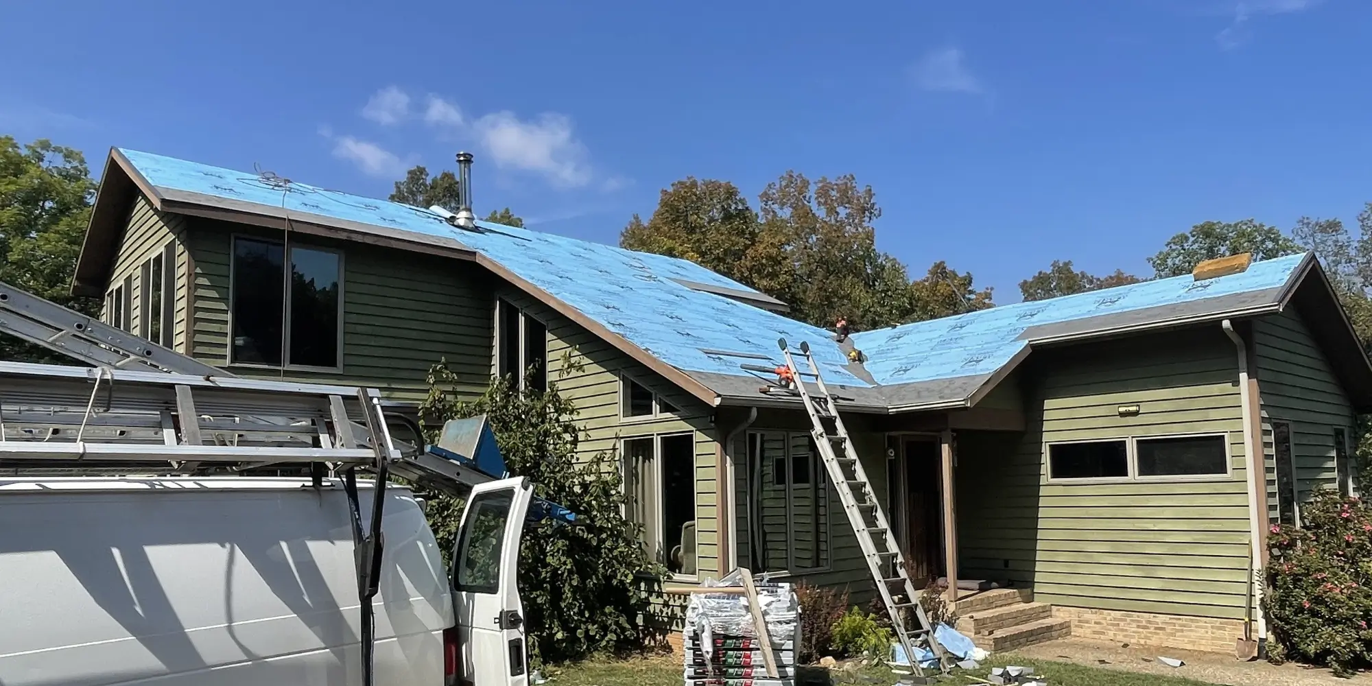 Roof replacement process happening in Harrisonburg VA