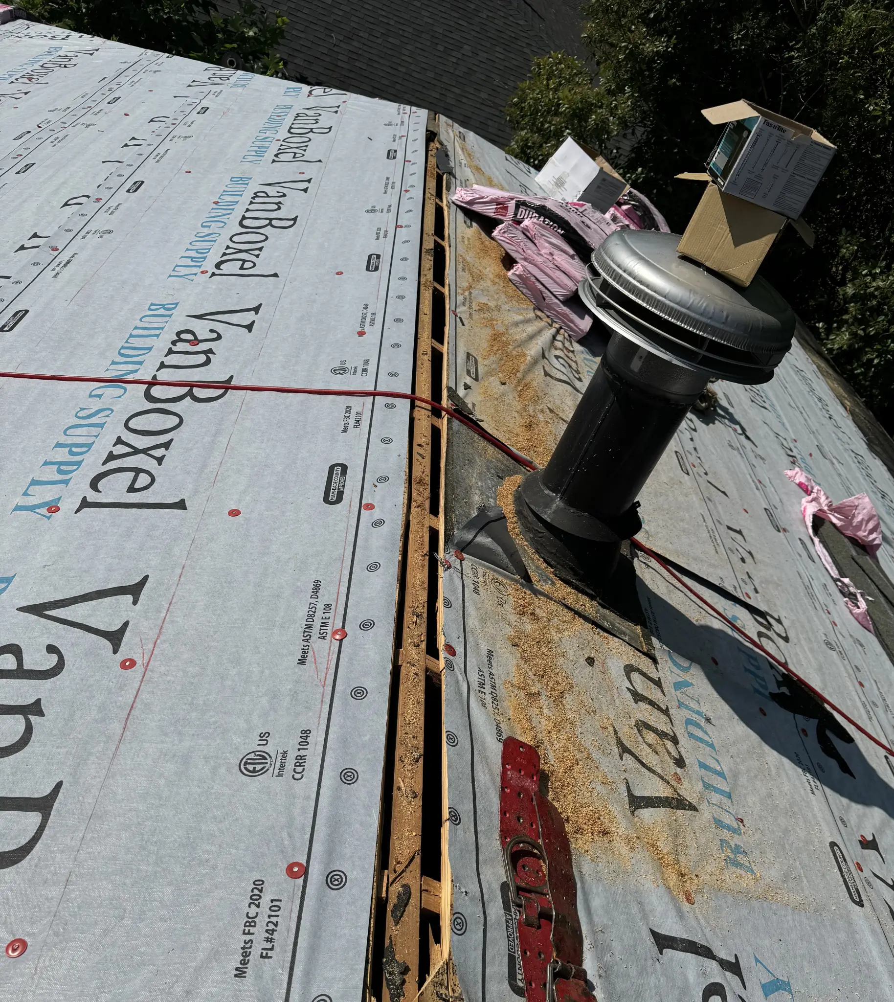 Roof replacement process in Danville, VA