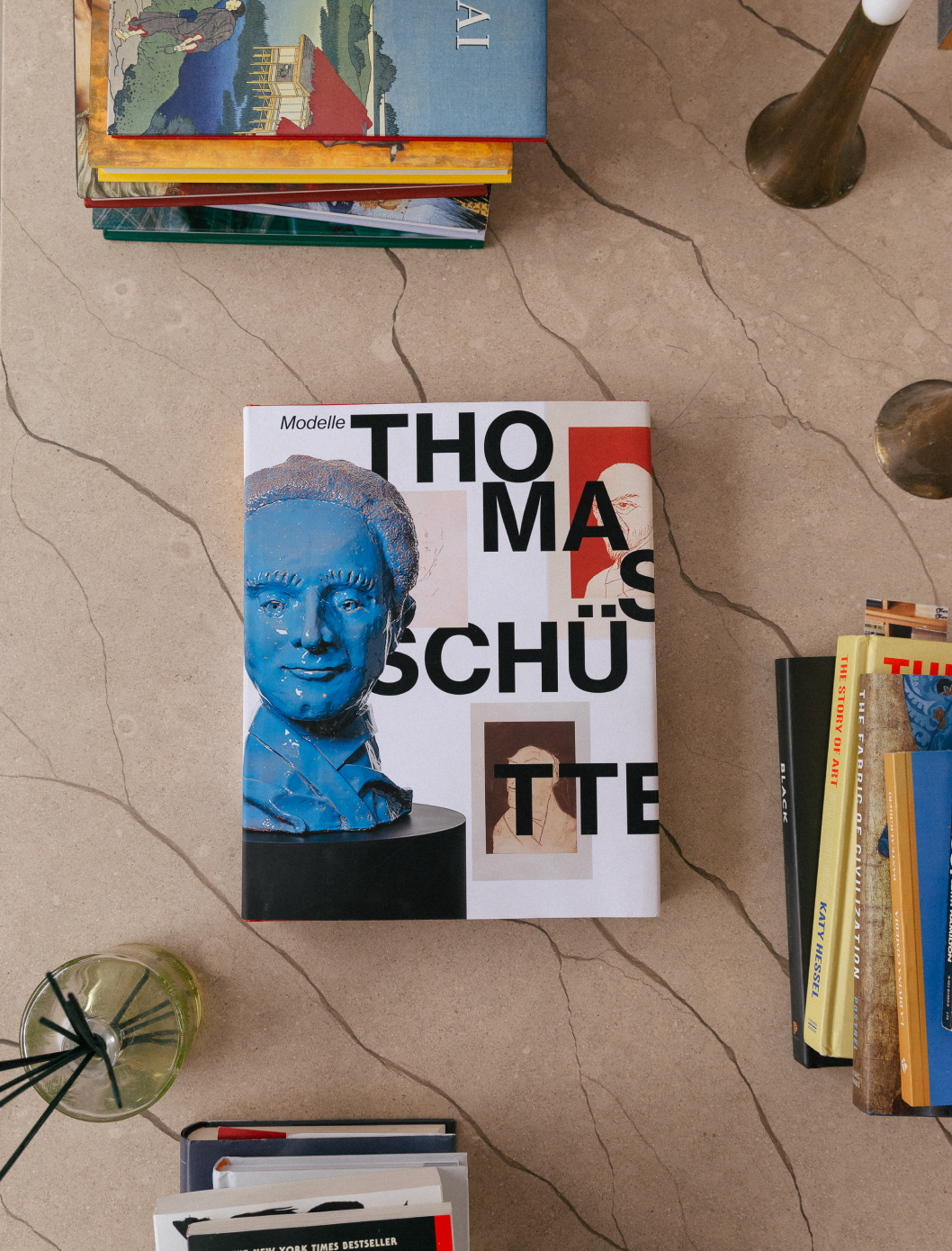 Thomas Schutte book, on a coffee table