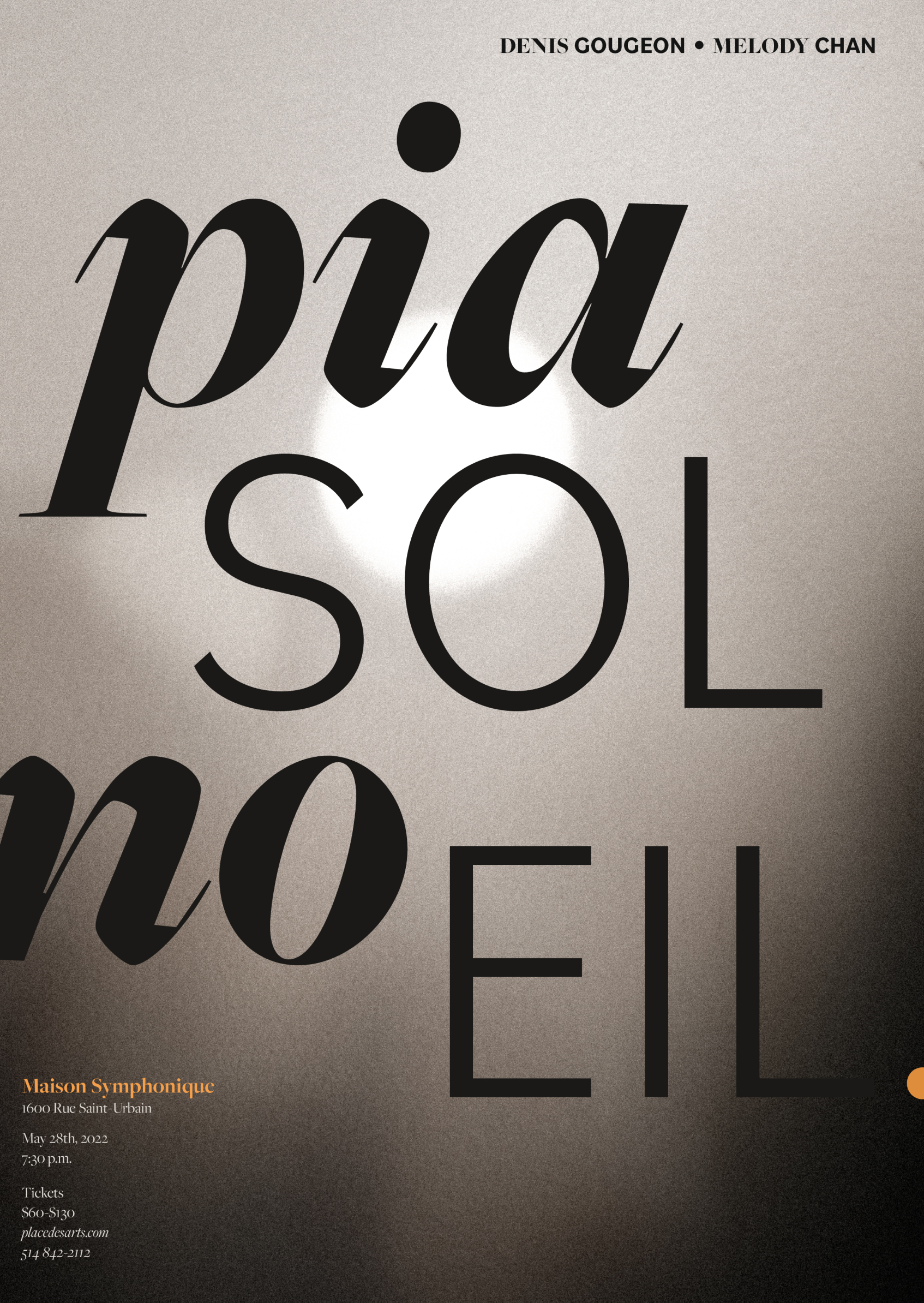 Poster 'Pianon-Soleil'