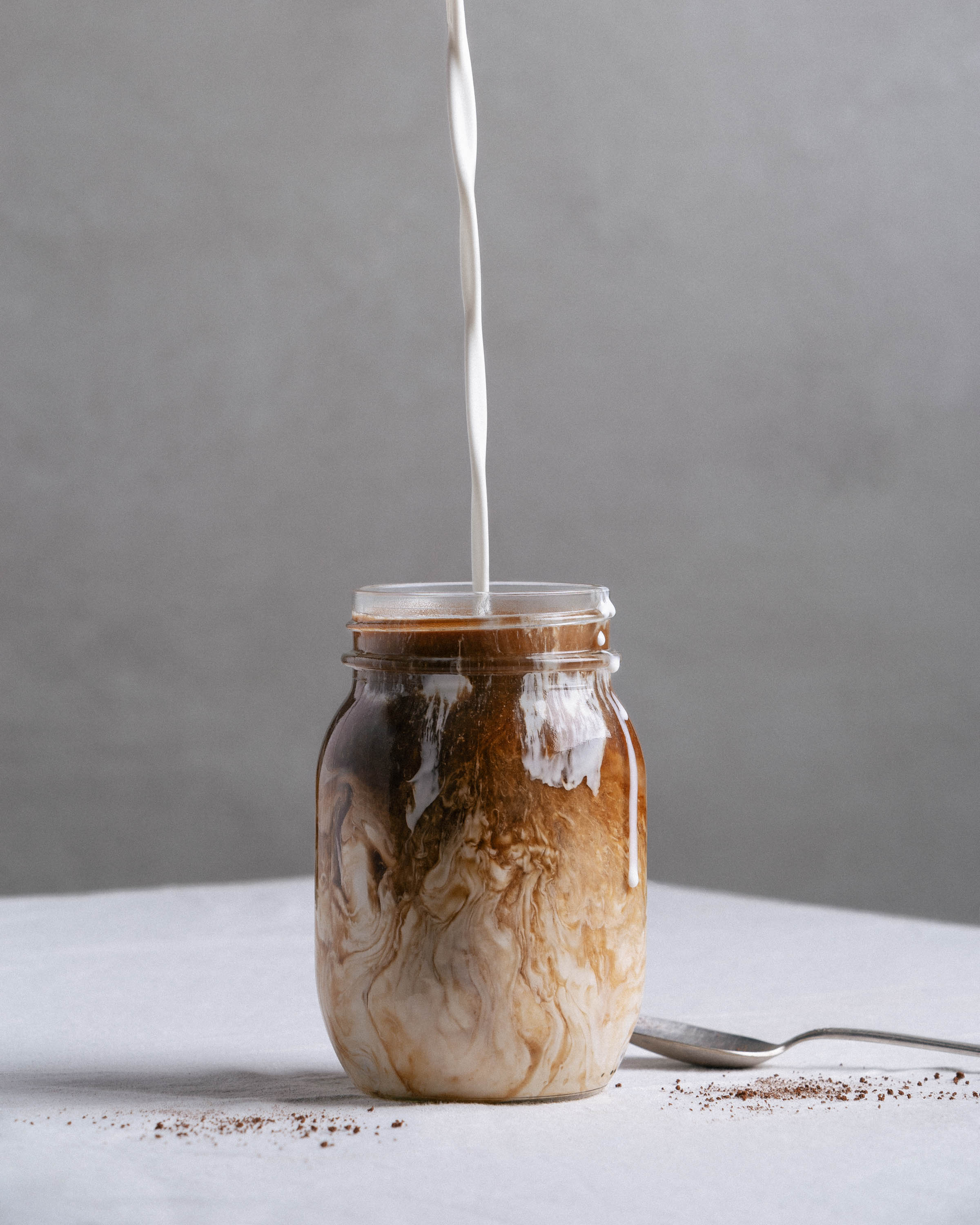 Photo of a coffee mid-pour