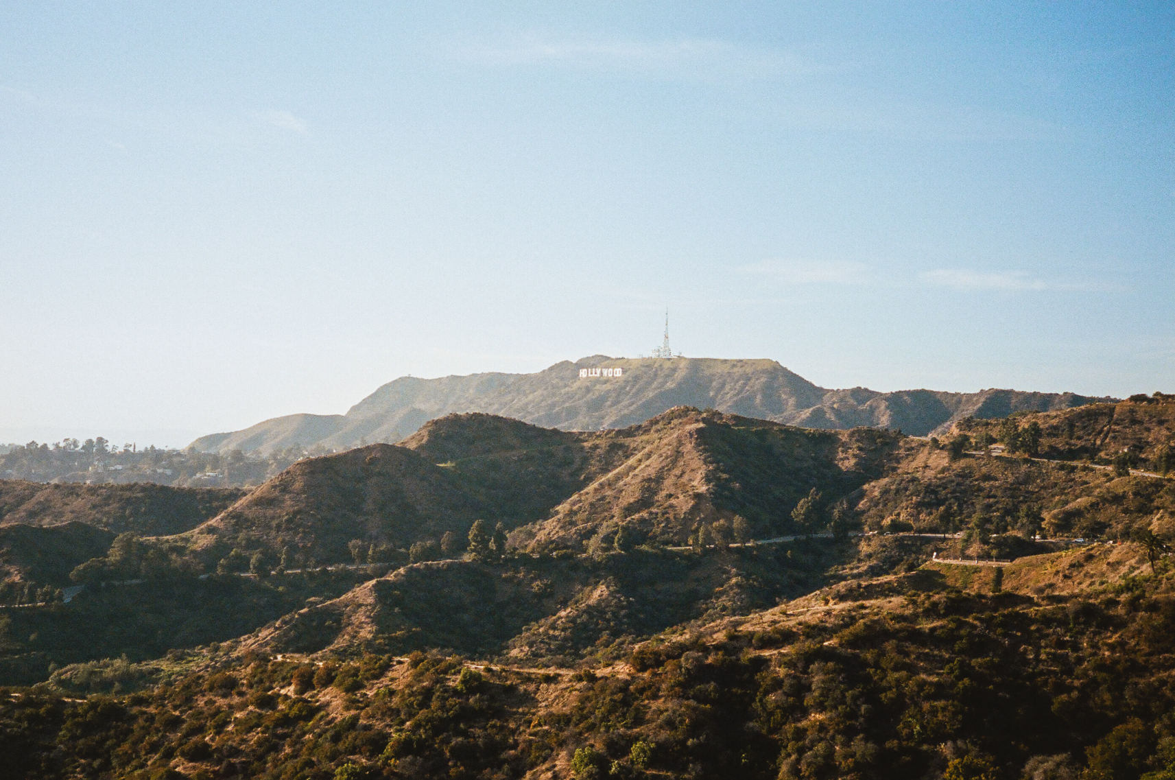 Photo of the Hollywood sign in the hills