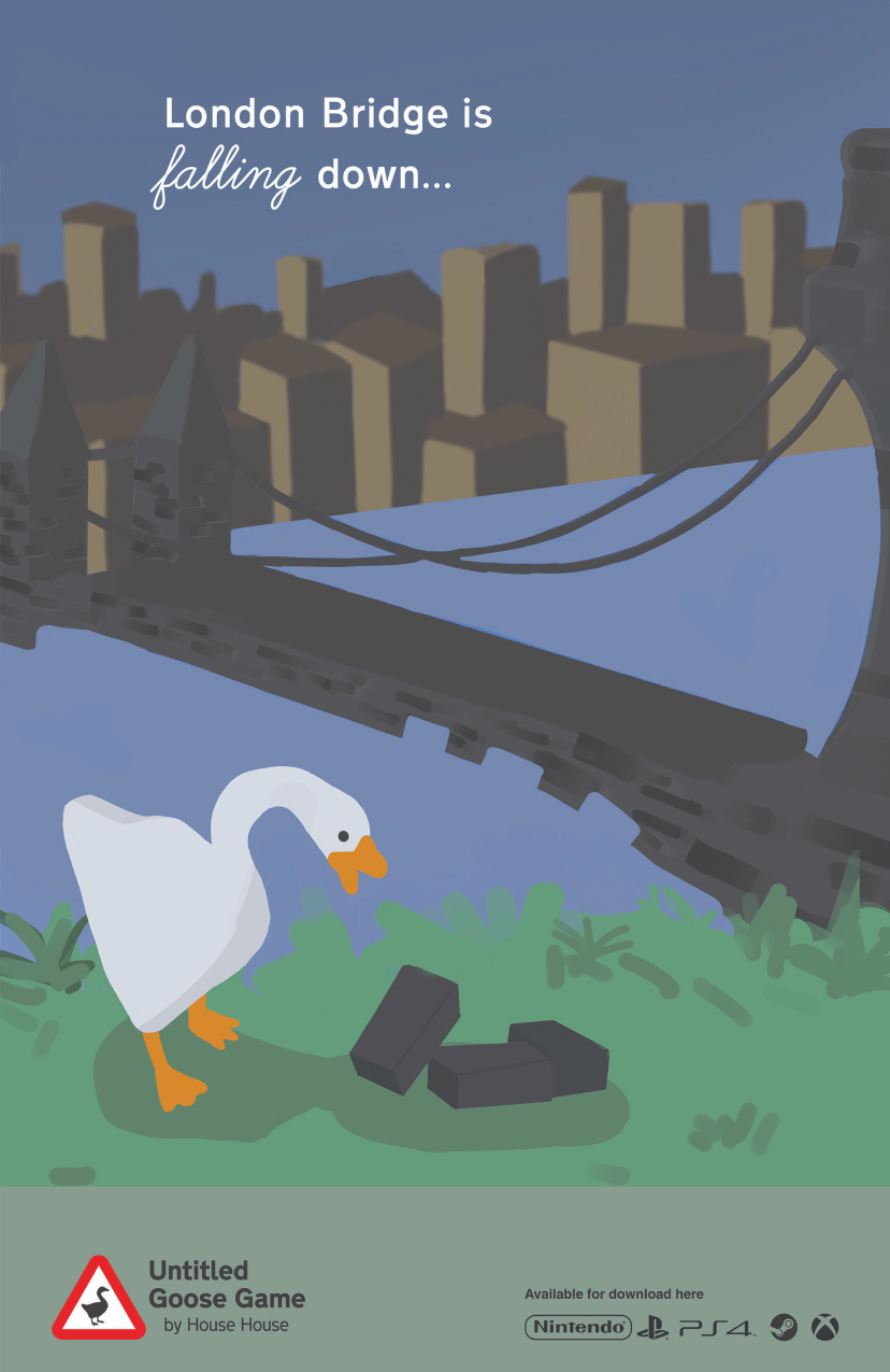 Untitled Goose Game ad poster