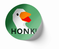 Untitled Goose Game sticker