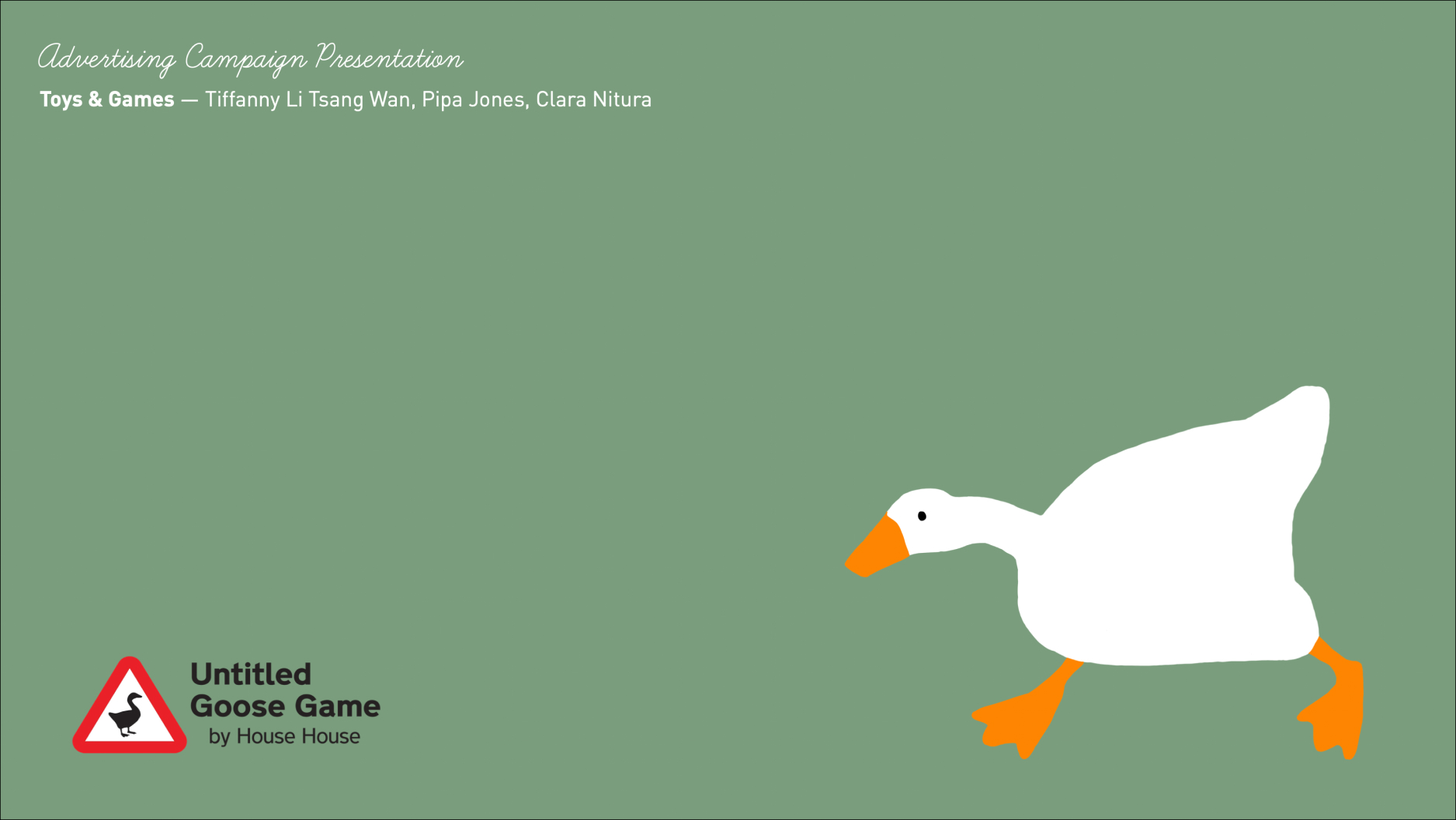 Untitled Goose Game advertising guidebook