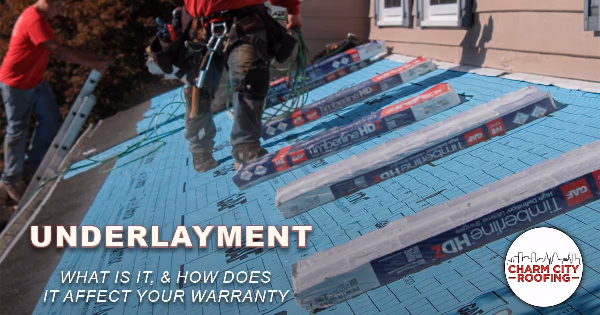 Charm City Roofing Blogs - underlayment