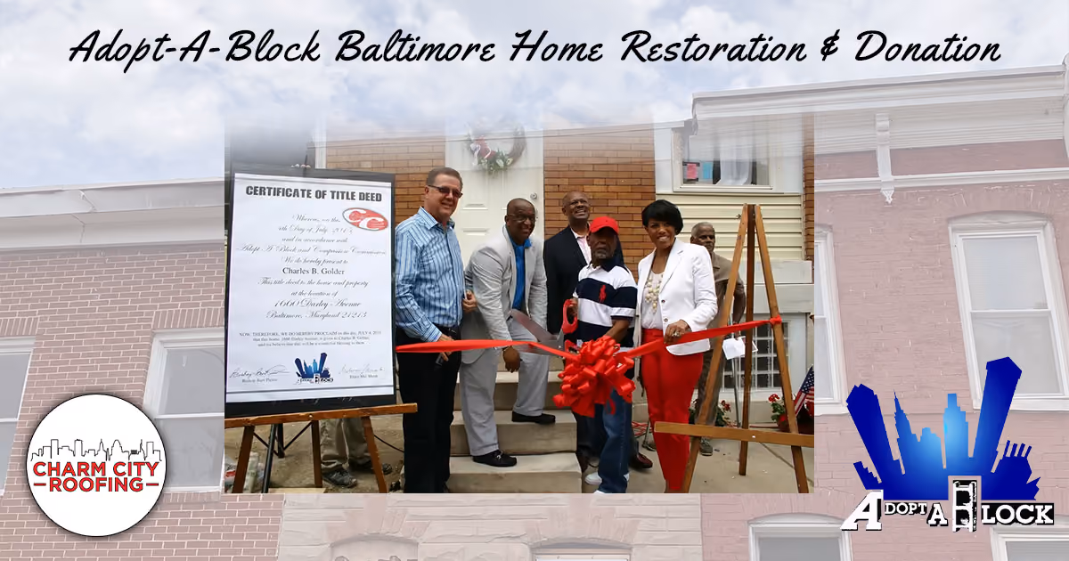 Charm City Roofing Blogs - adopt-a-block