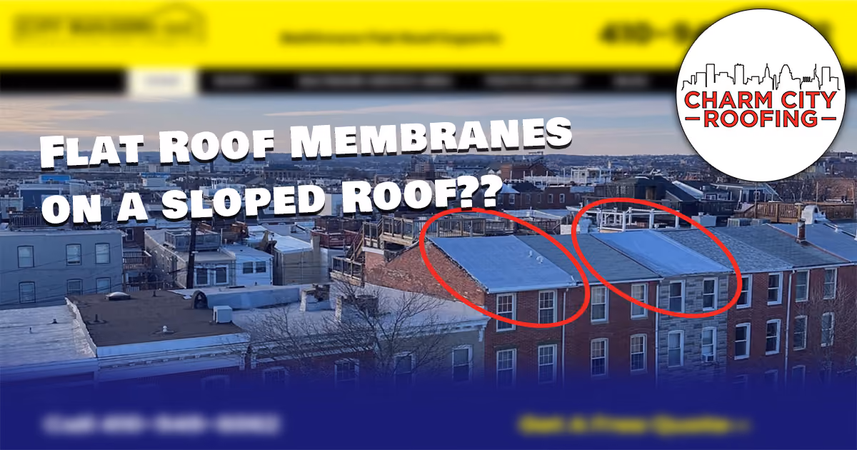 Charm City Roofing Blogs - flat roof membranes