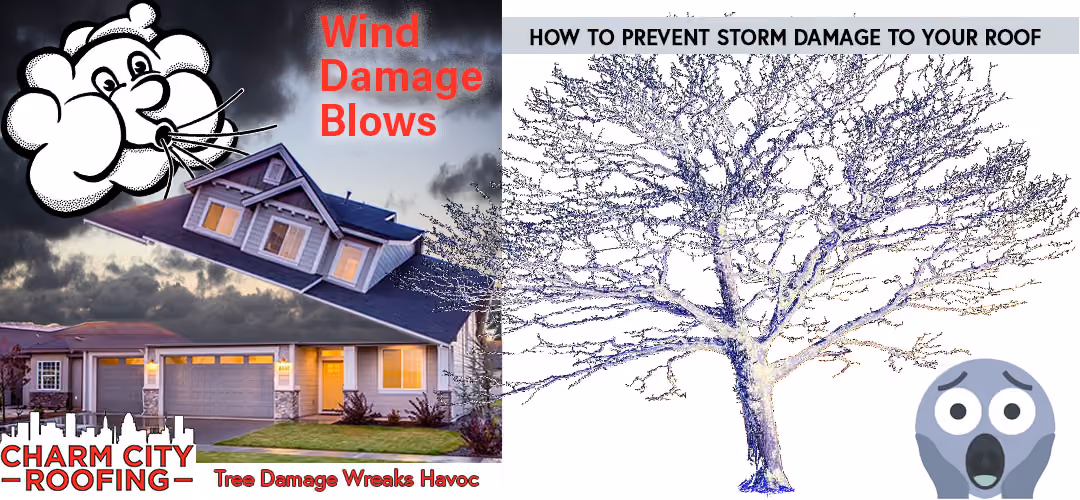 Charm City Roofing Blogs - house roof storm damage in Maryland