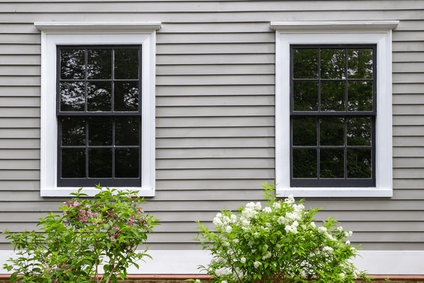 double hung window from outside
