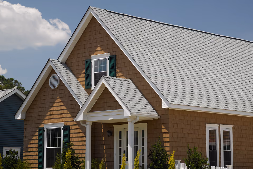 silver birch shingle house