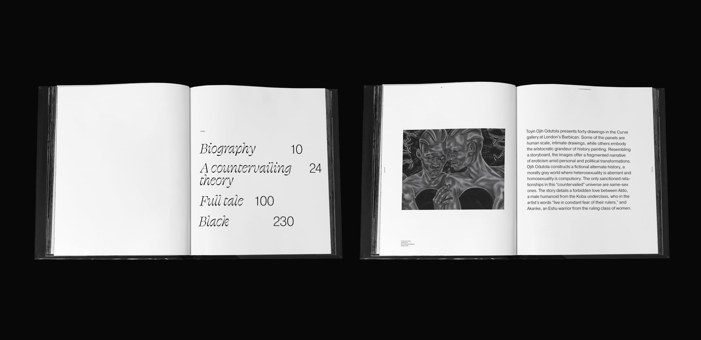 Spreads from Toyin Ojih Odutela's book.