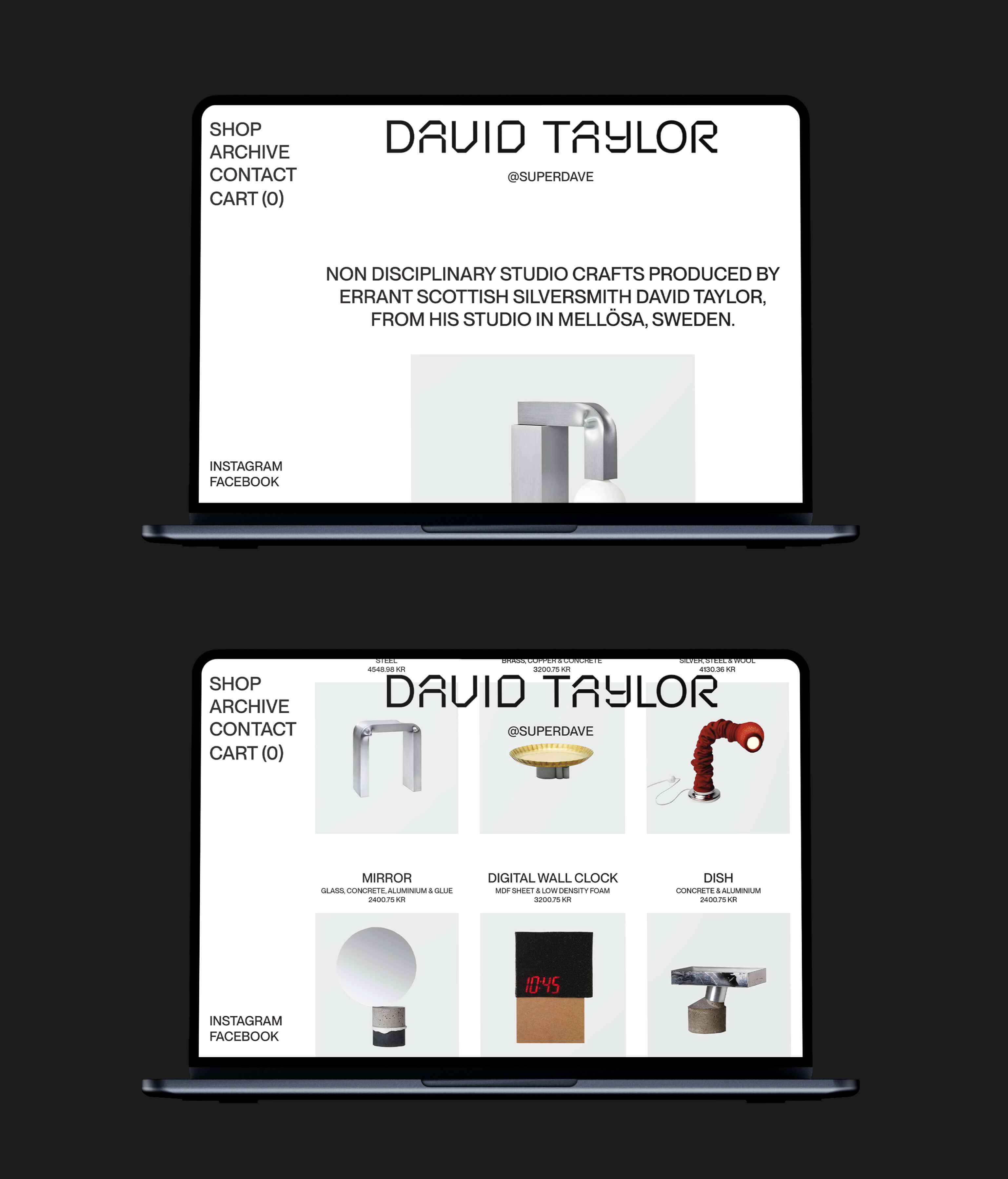 David Taylor's personal website.