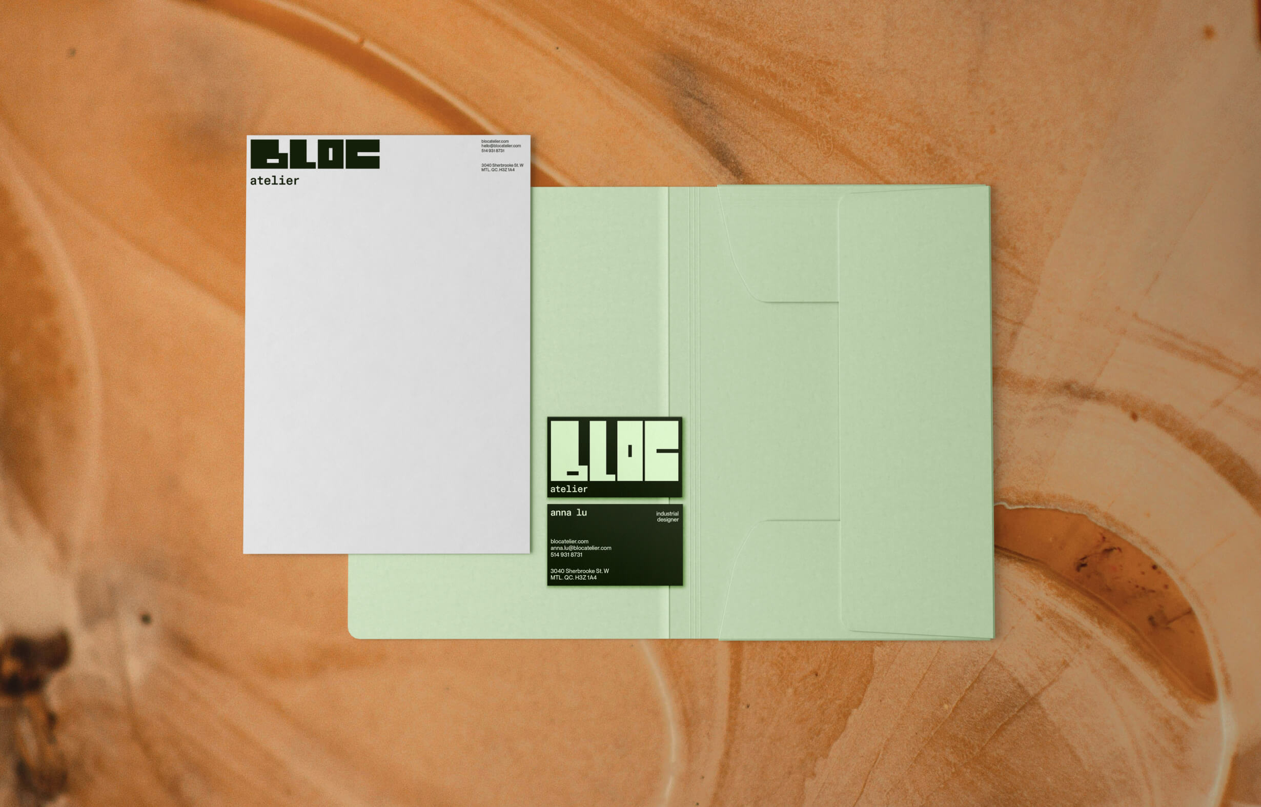 Bloc Atelier's stationery