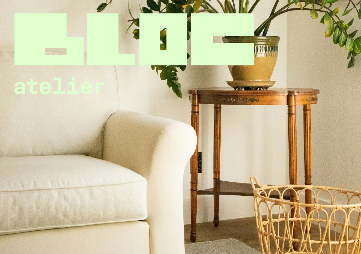 Bloc Atelier logo on background
