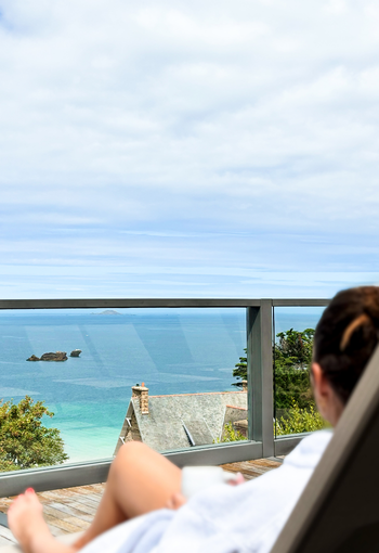 terrasse spa Agapa Hôtel Spa de Luxe en Bretagne