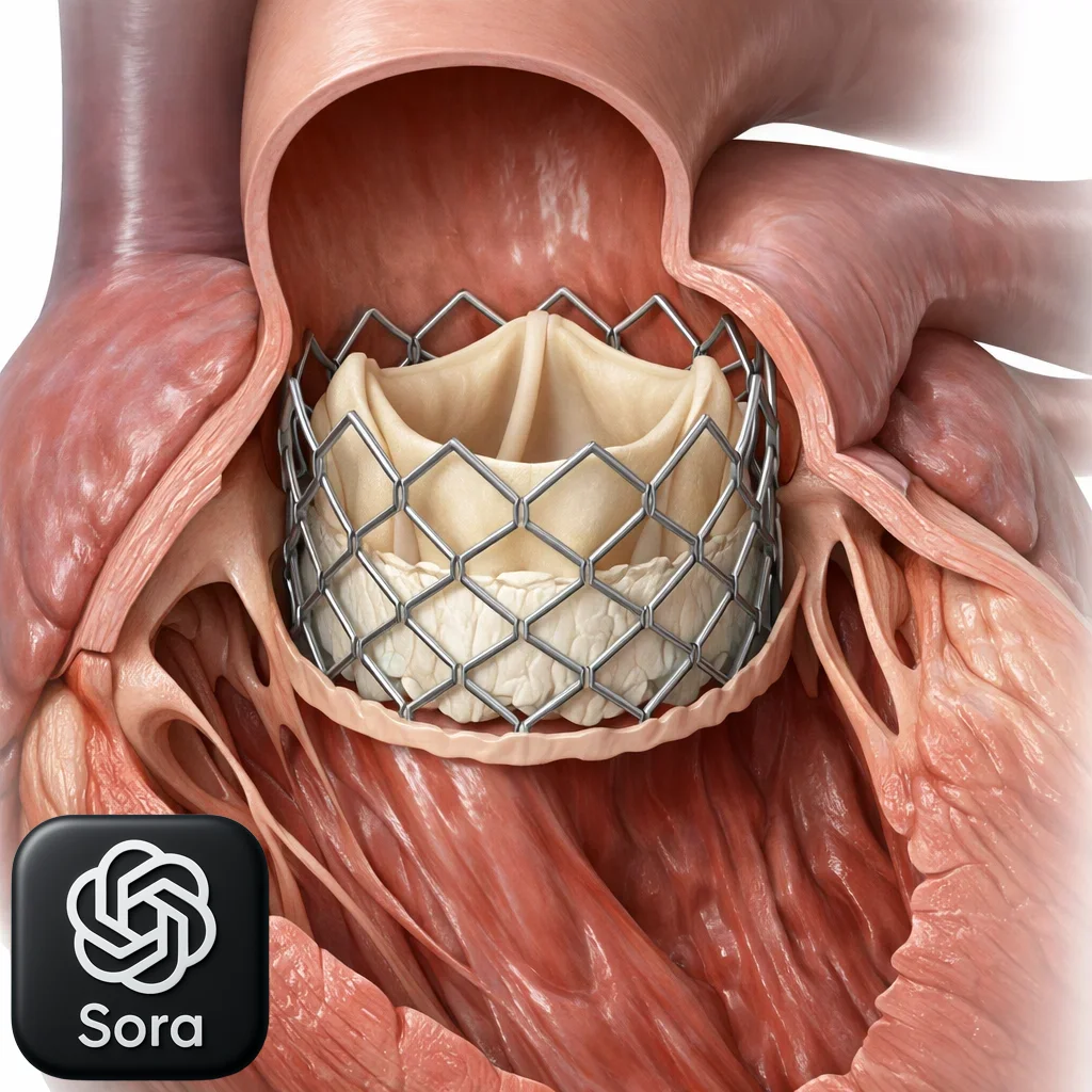 An AI image attempt at a medically accurate visual that matches the standard of medical illustration.