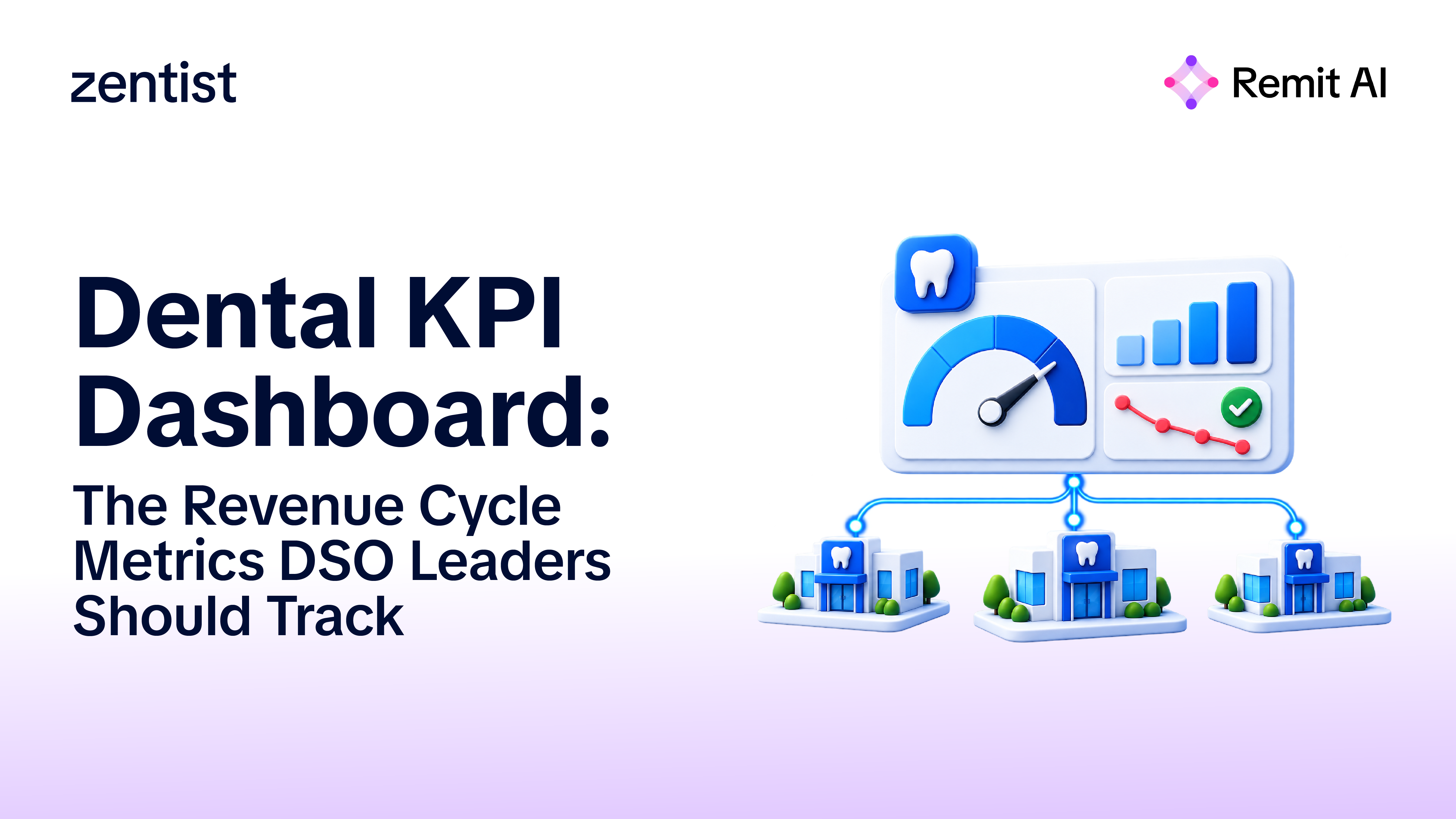 The revenue cycle KPIs DSO leaders should track on a dental KPI dashboard: formulas, healthy ranges, and why multi-location numbers often go wrong.