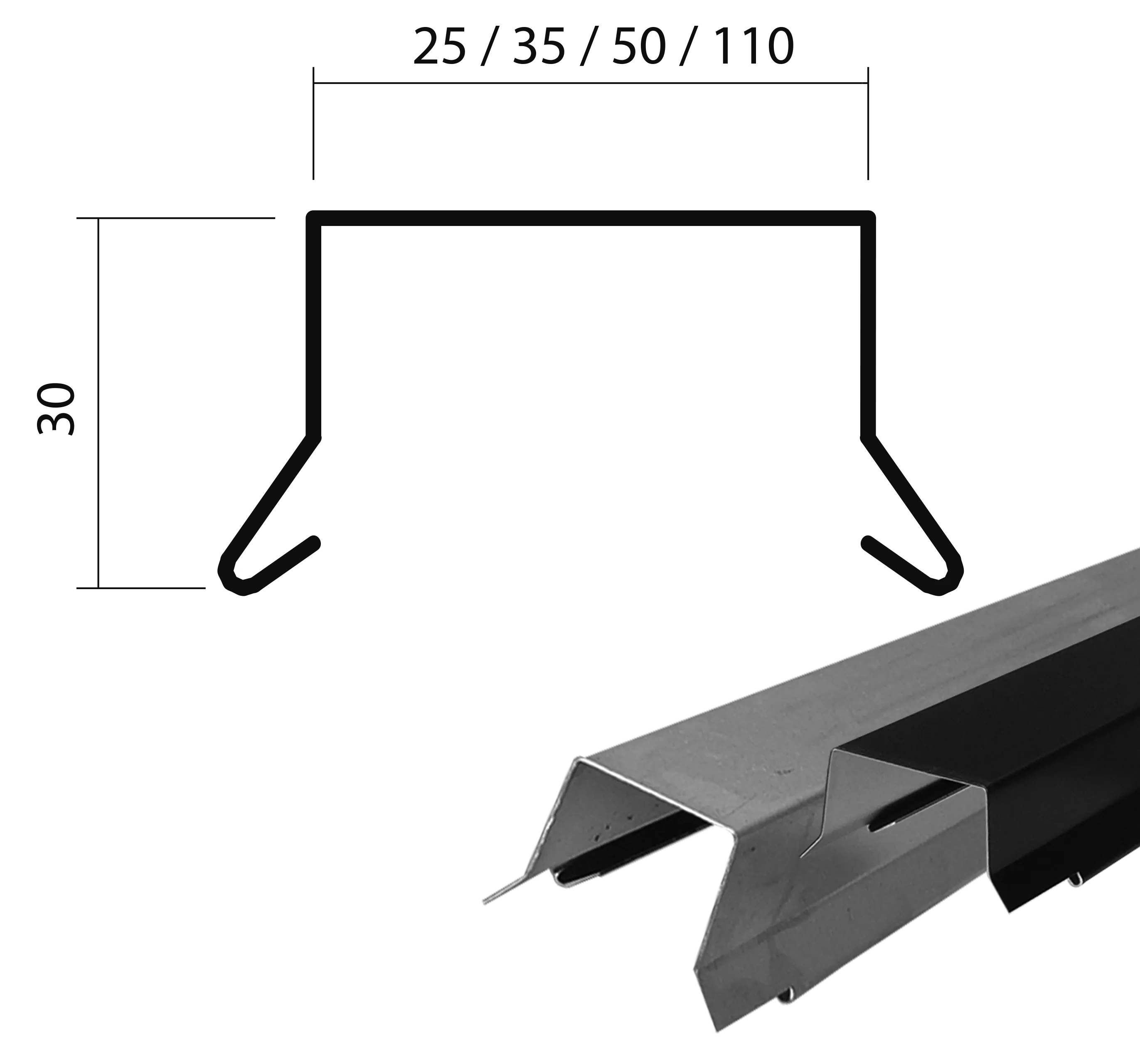 Barge Board Cap with straight edge