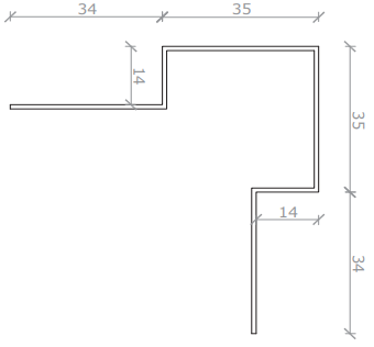 Datablad Hjørneprofil 14x35x35x14