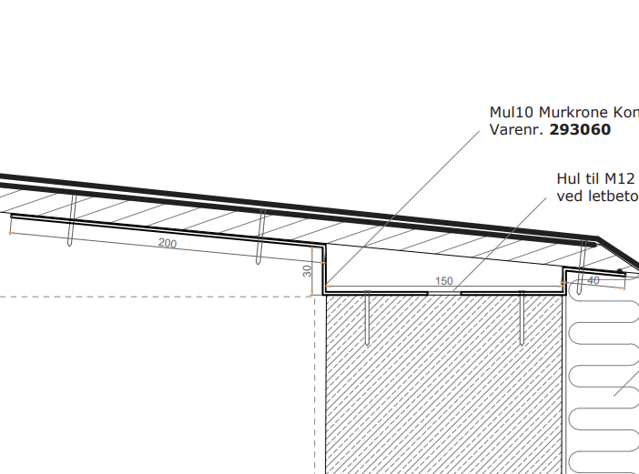 Roof parapet bracket type a
