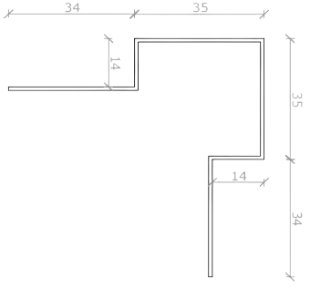 Datablad Hjørneprofil 14x35x35x14