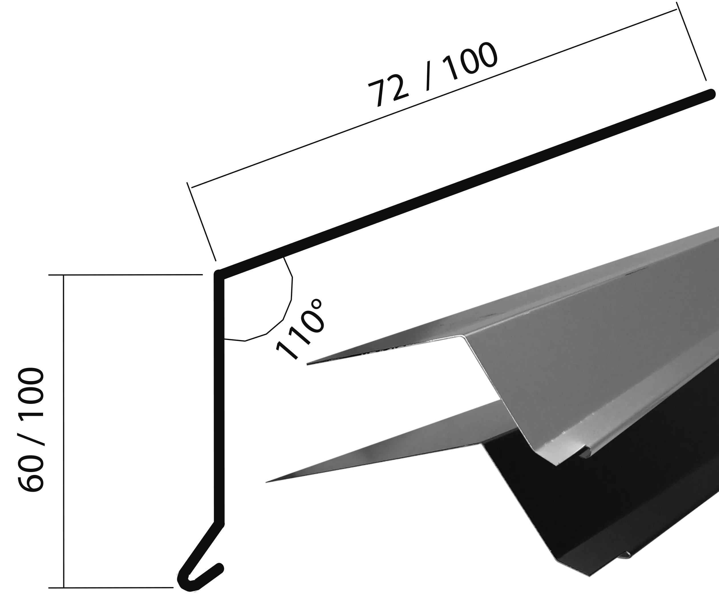 Eaves closure angled 