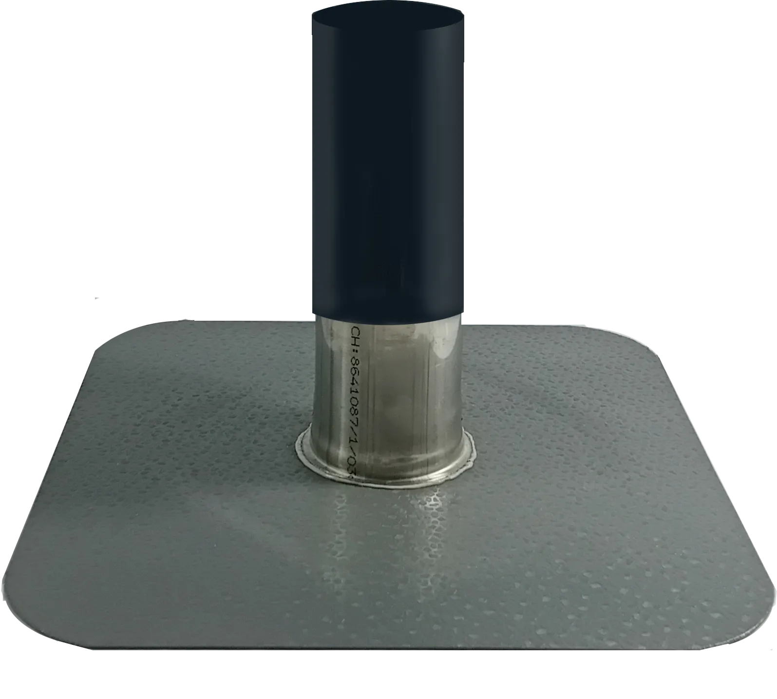 Foil-steel flashing with heat-shrink tubing
