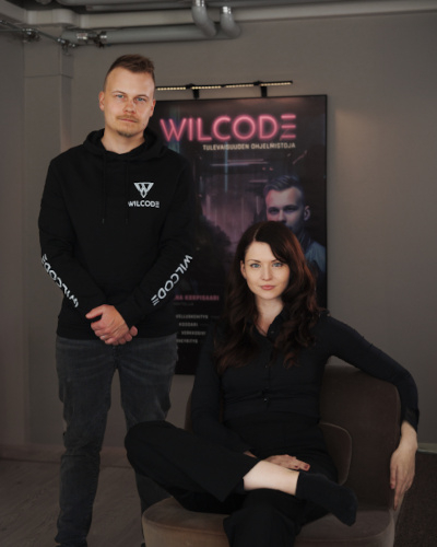 Ville Rahkonen ja Katriina Korpisaari Wilcode Oy