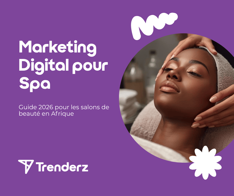 Spa et salon de beauté en Afrique attirant de nouvelles clientes grâce au marketing digital