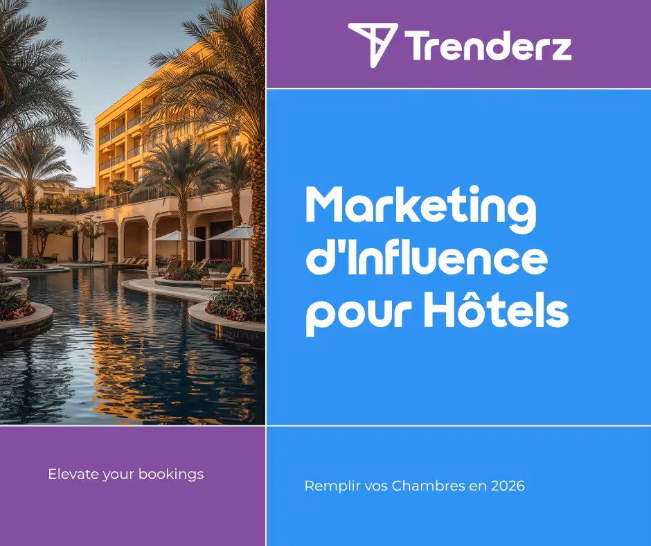 Hôtelier africain accueillant un créateur de contenu voyage pour générer des réservations directes via Trenderz