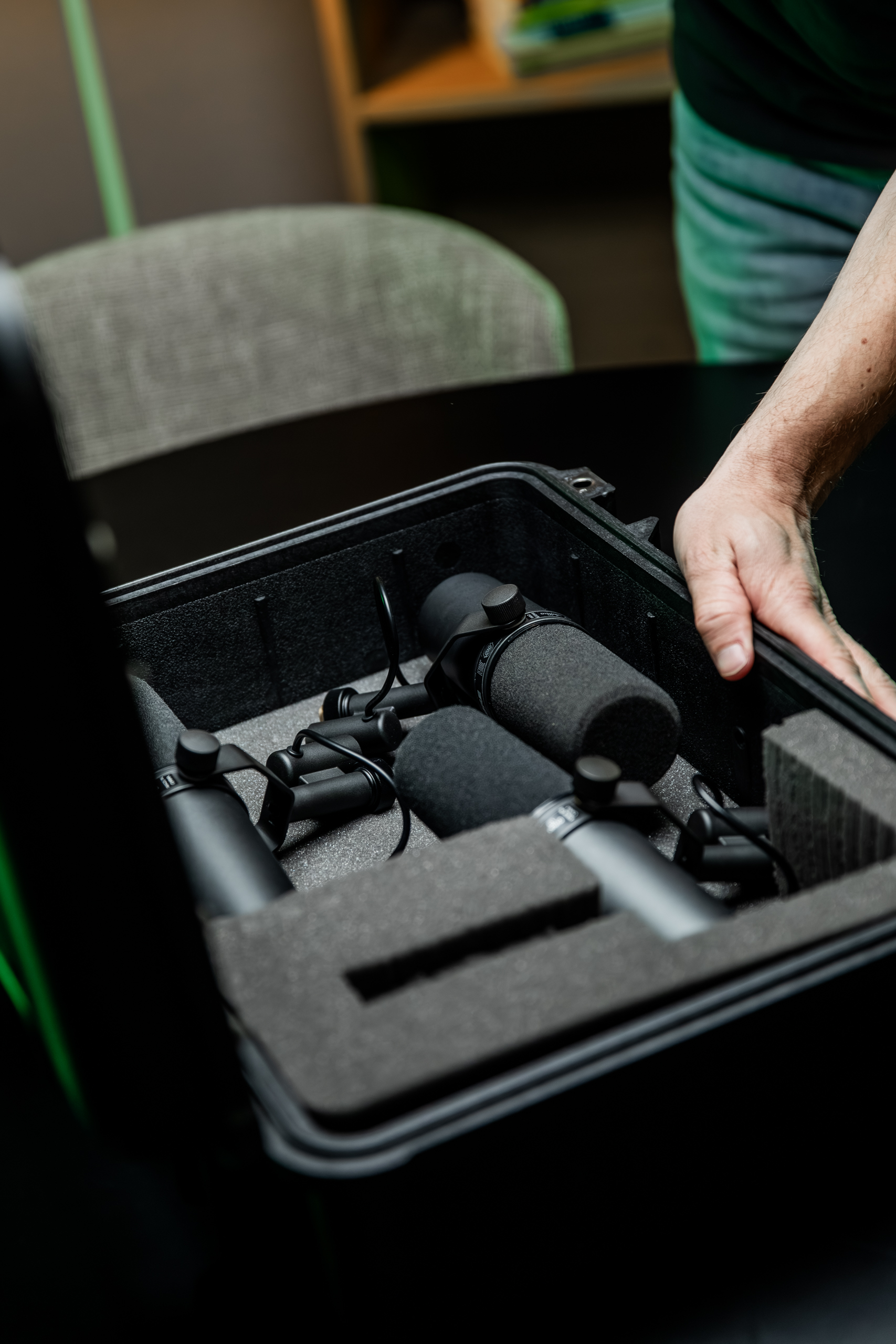 opname van een b2b podcast