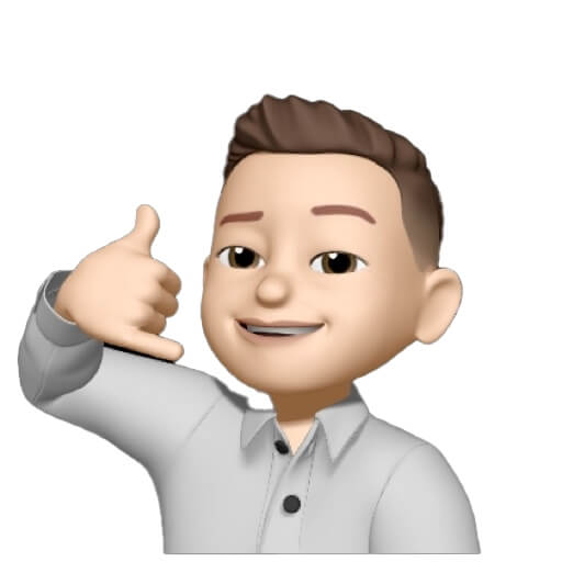 A cartoon man giving a thumbs up sign.