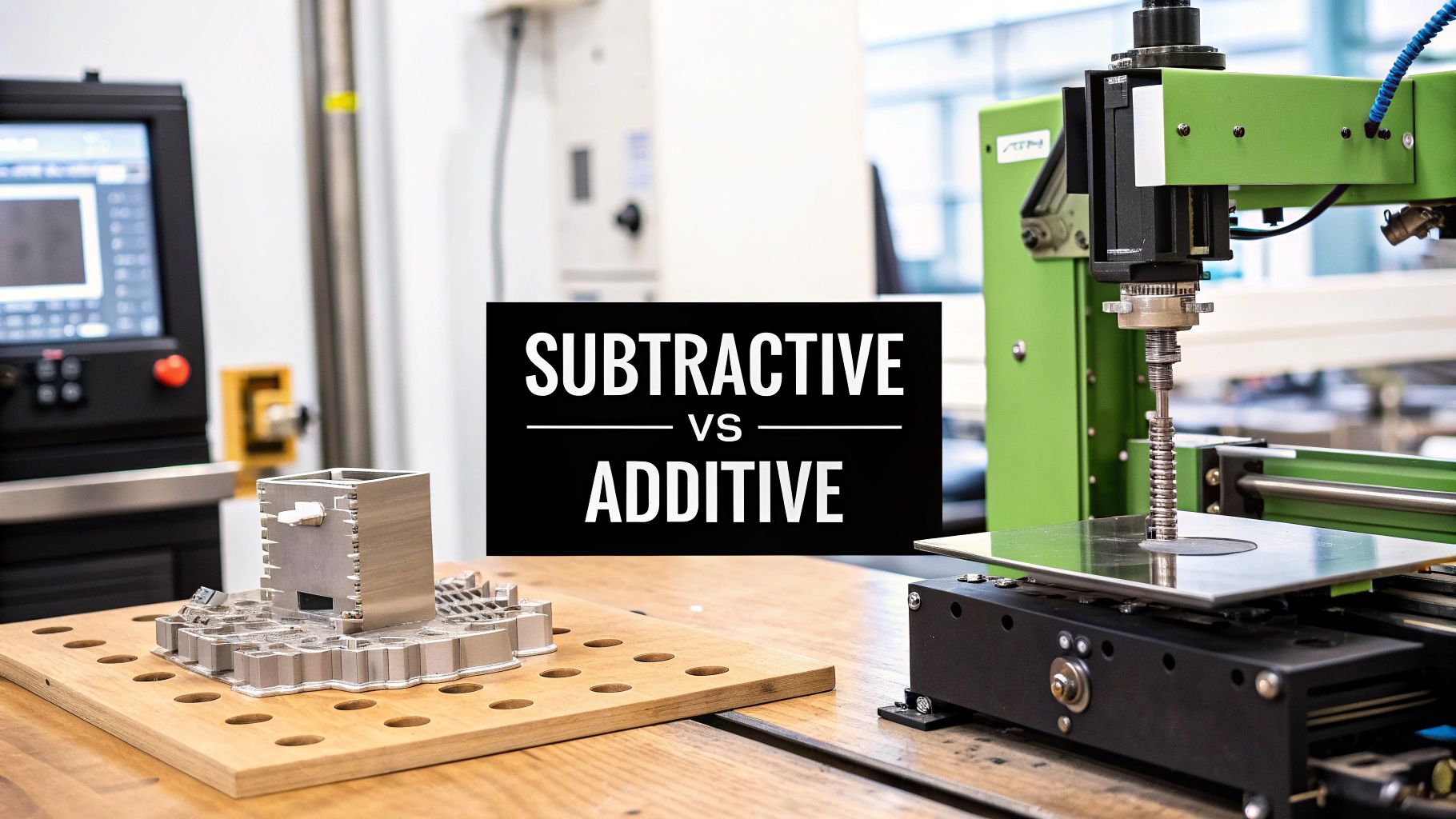 Subtractive vs. Additive Manufacturing: A Technical Comparison