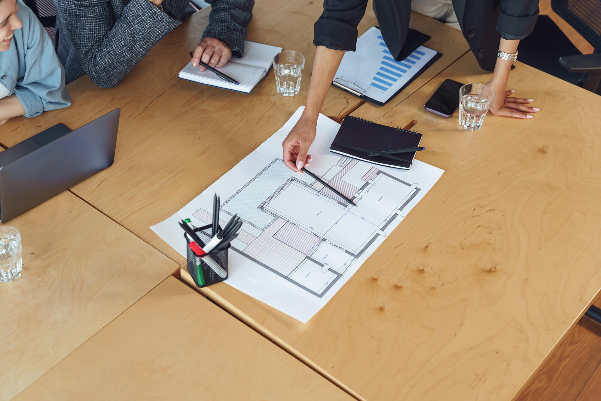 The floorplan is part of the message