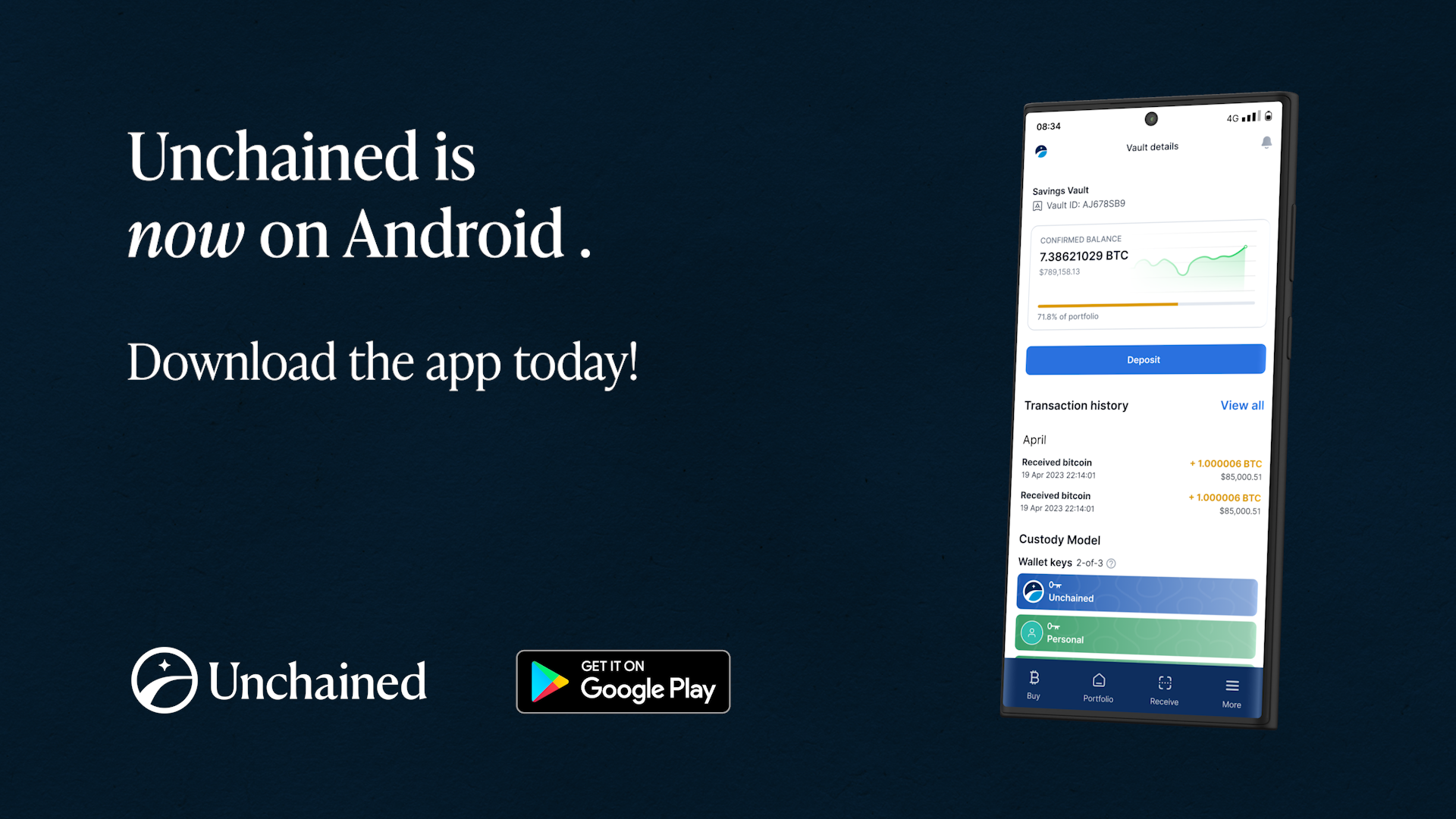 Unchained Android App: Bringing Bitcoin Finance to Everyone