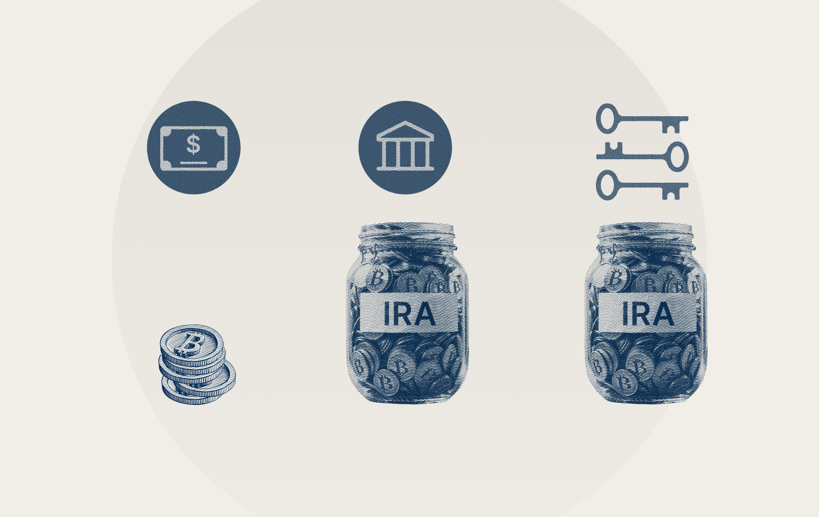 Bitcoin IRAs compared: Spot ETF vs. no-key-control vs. physical bitcoin