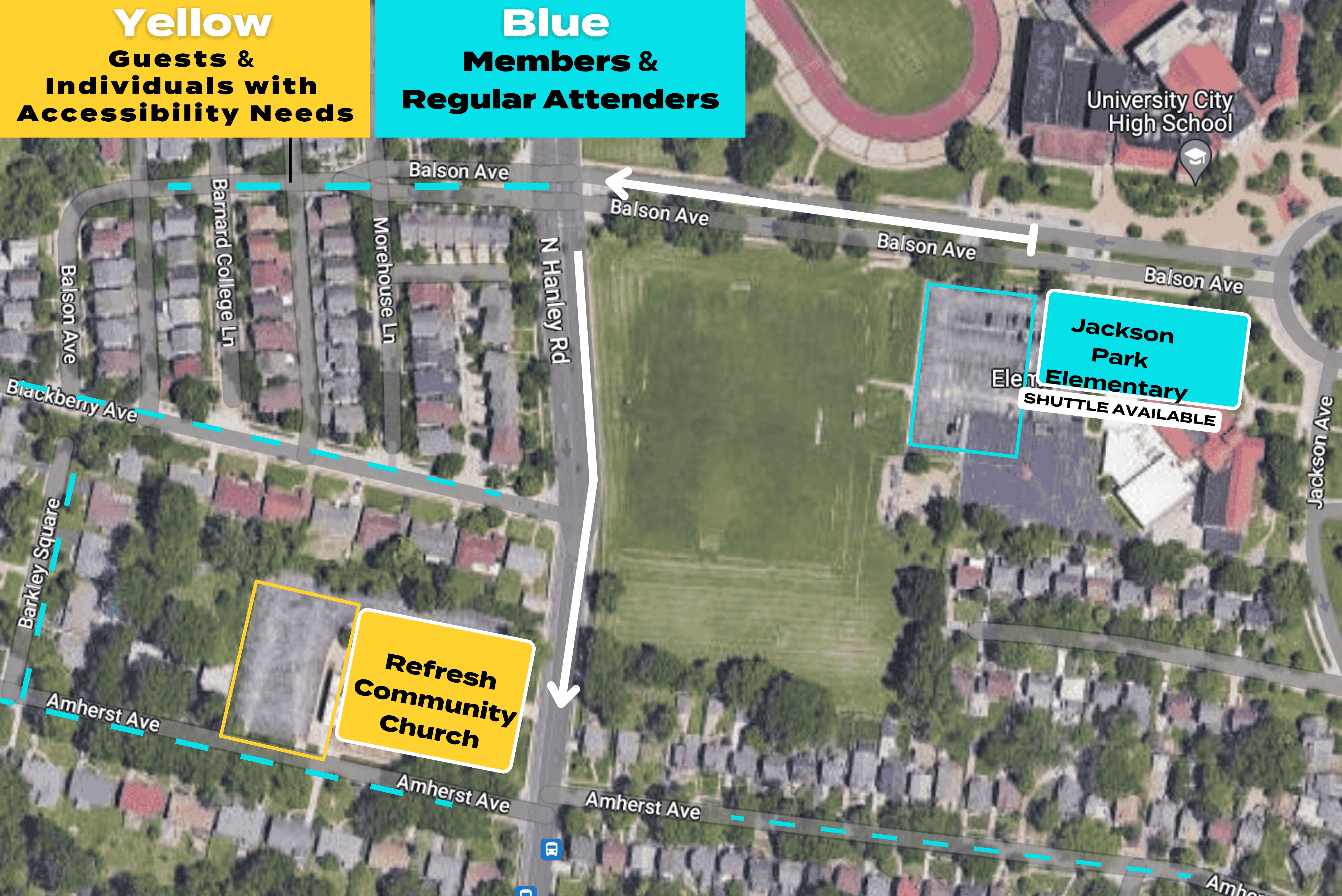General Map of Refresh Parking