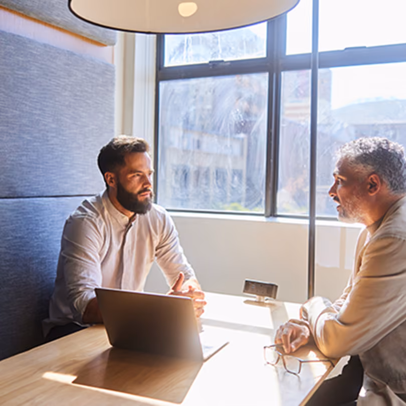 Two men having a conversation about Borderline Personality Disorder (BPD)