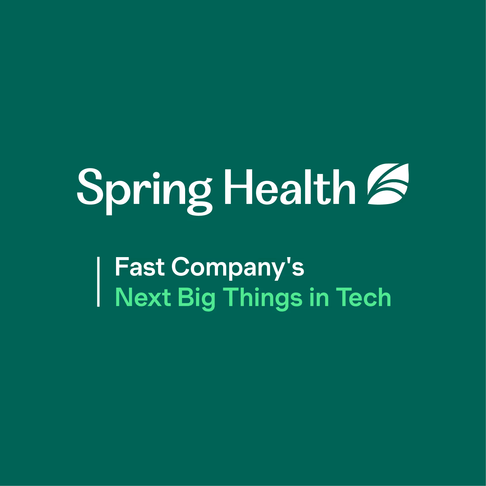 Fast Company Names Spring Health One of the Next Big Things in Tech