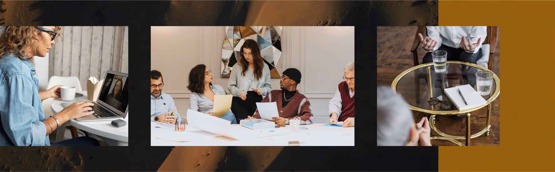 A woman meets with her leadership coach on the computer